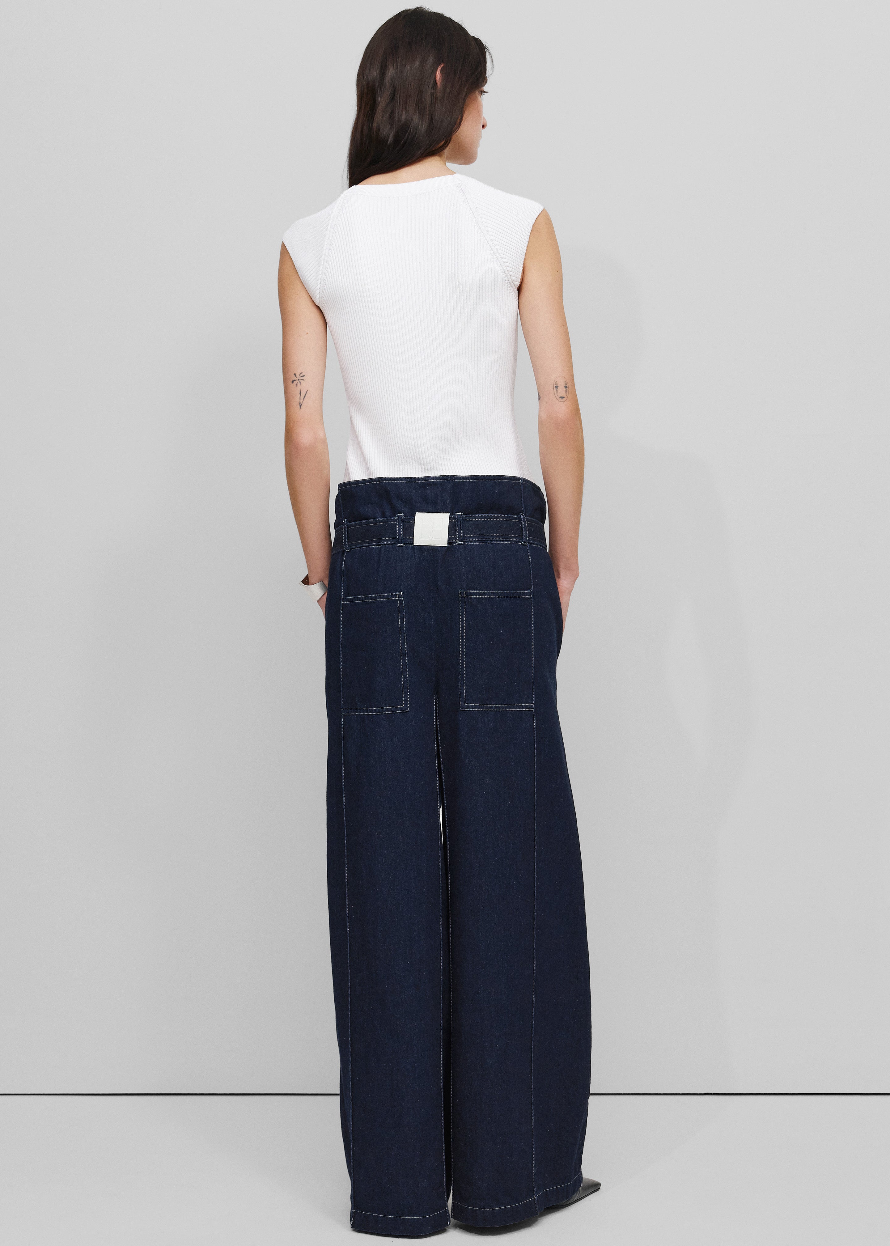 Bevza Square Jeans - Navy - 5