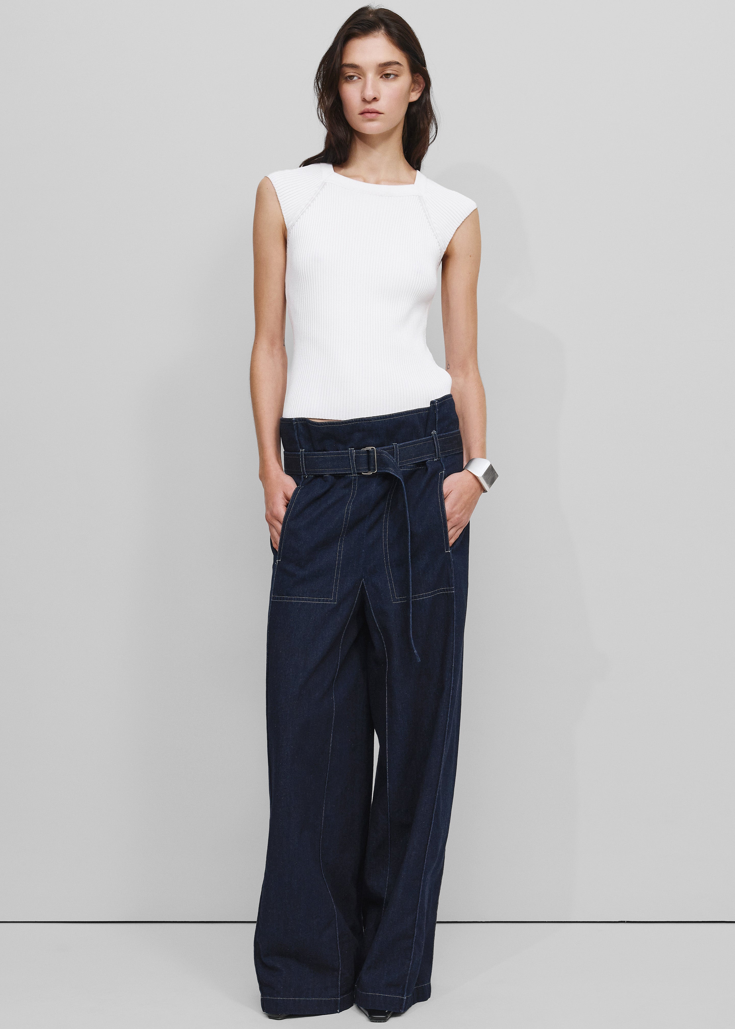 Bevza Square Jeans - Navy - 1