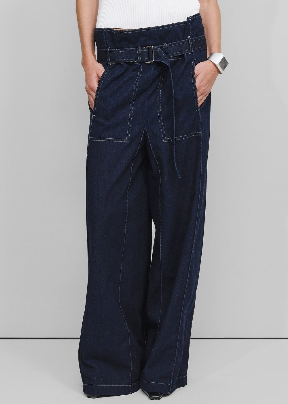 Bevza Square Jeans - Navy - 1
