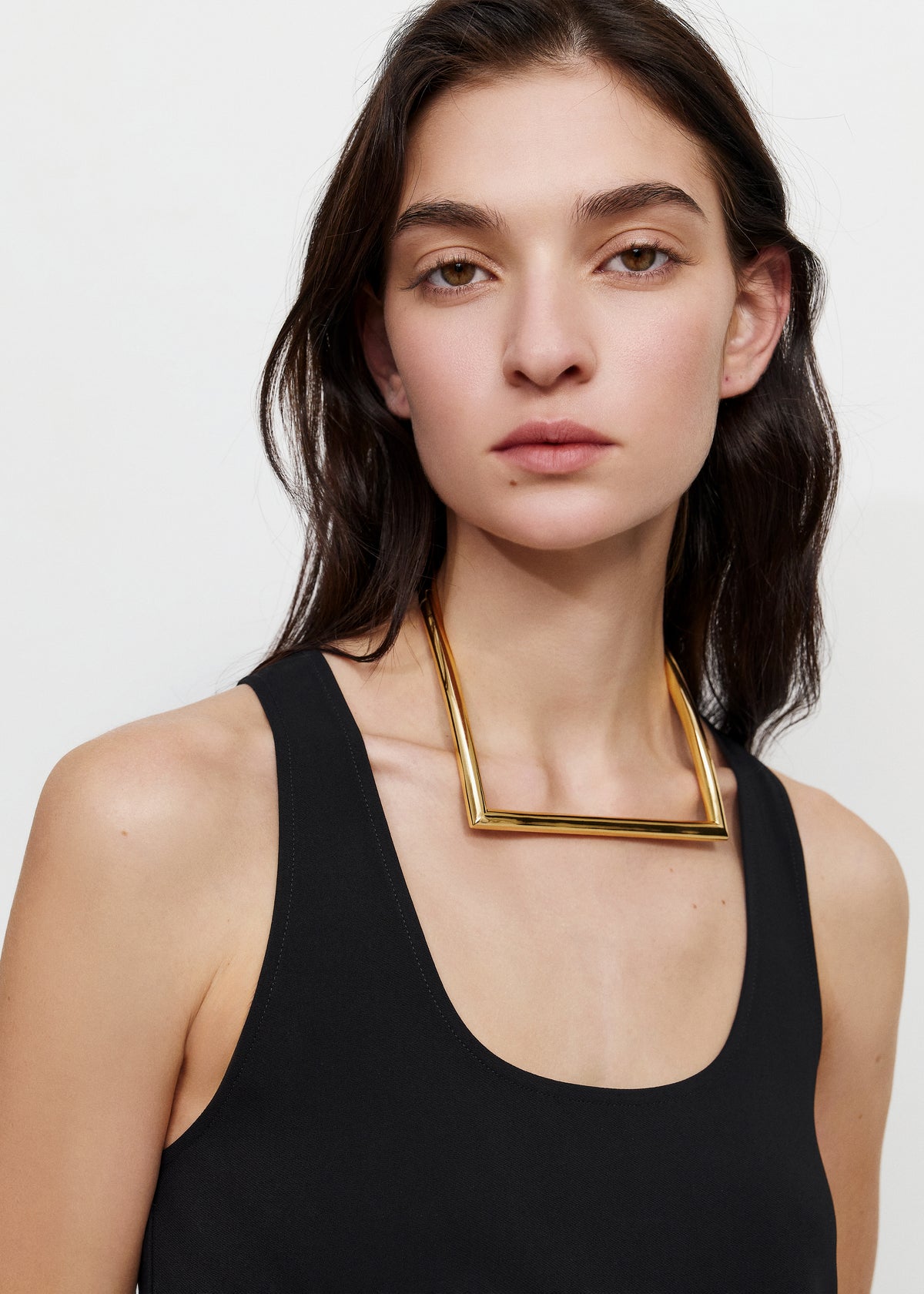 Bevza Square Necklace - Golden - 1