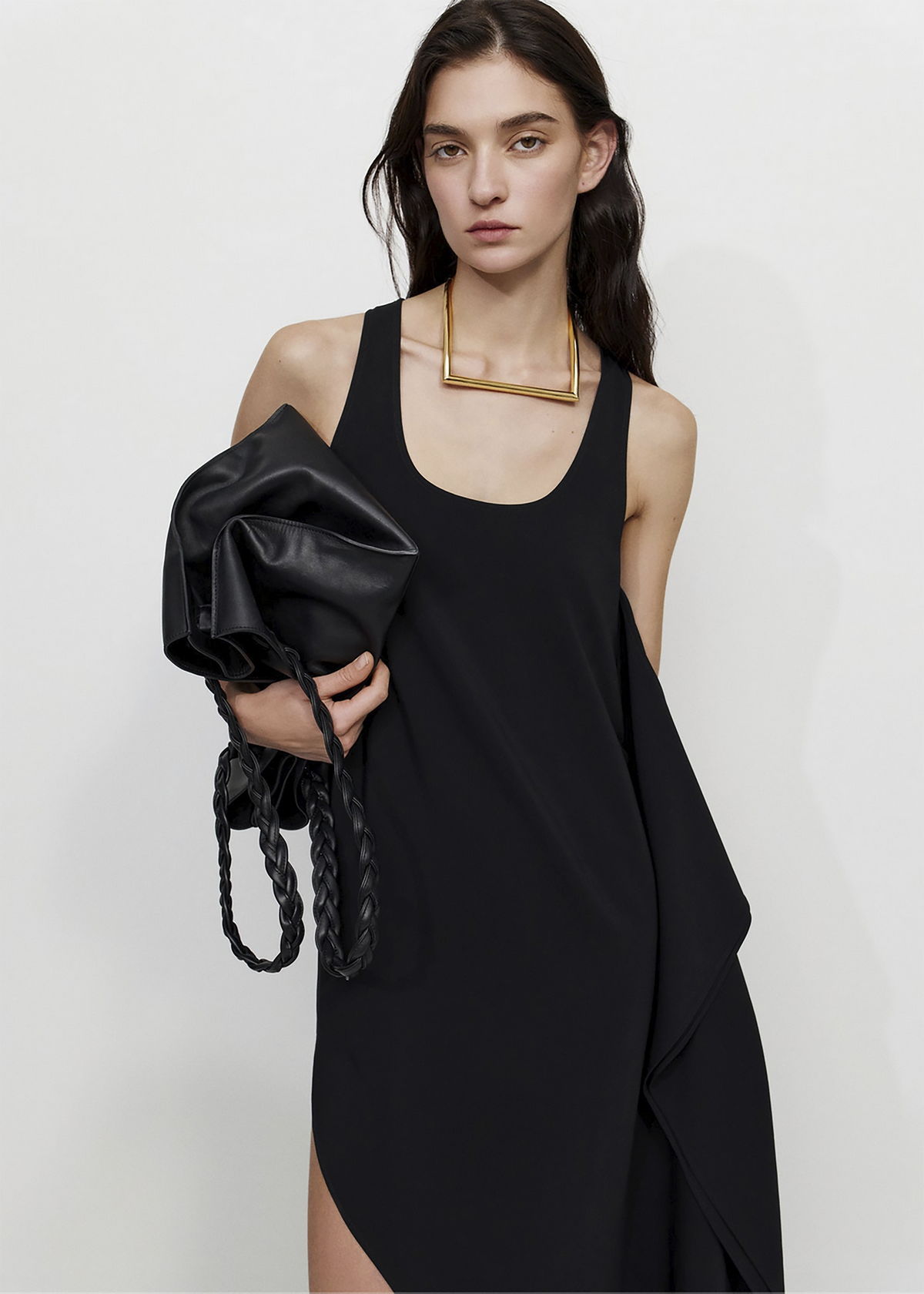 Bevza Square Necklace - Gold - 3