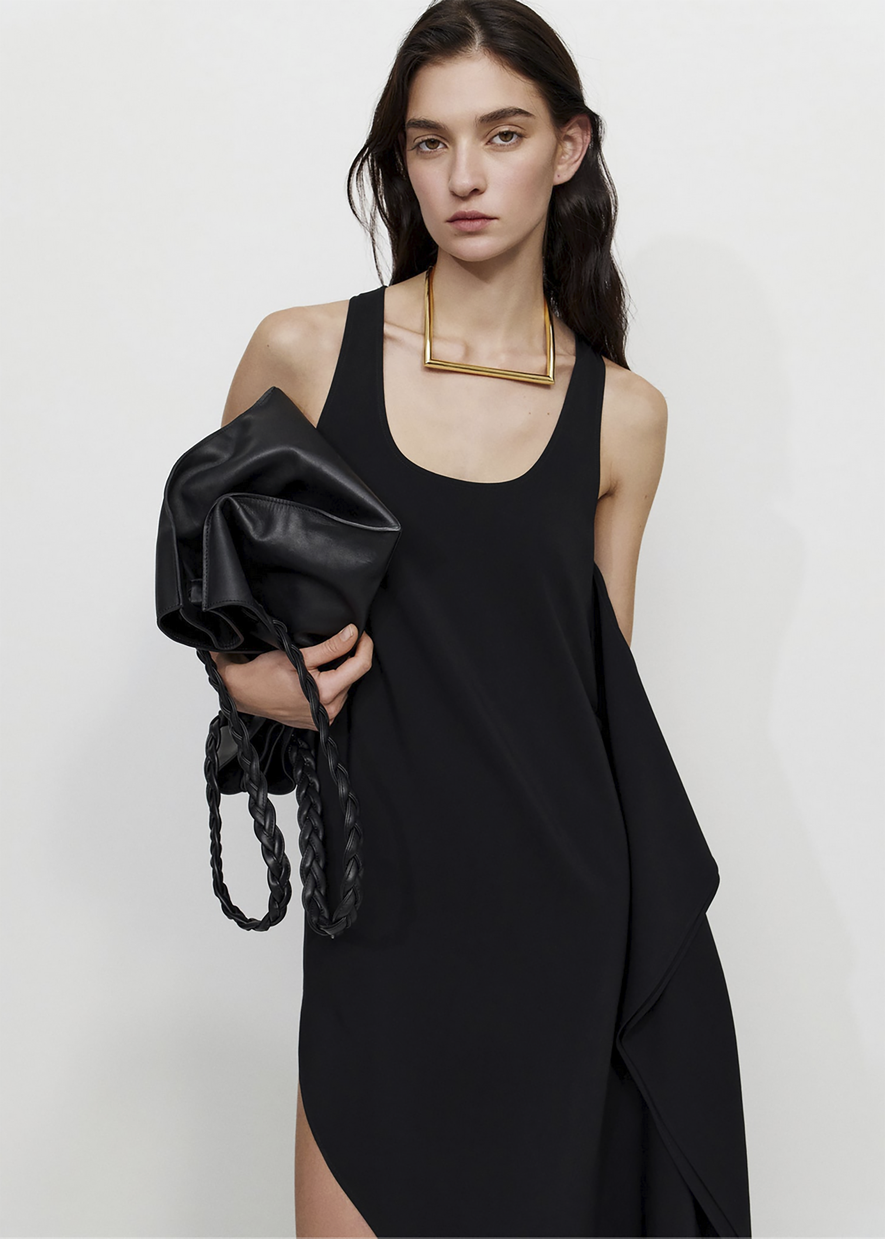 Bevza Square Necklace - Gold - 3