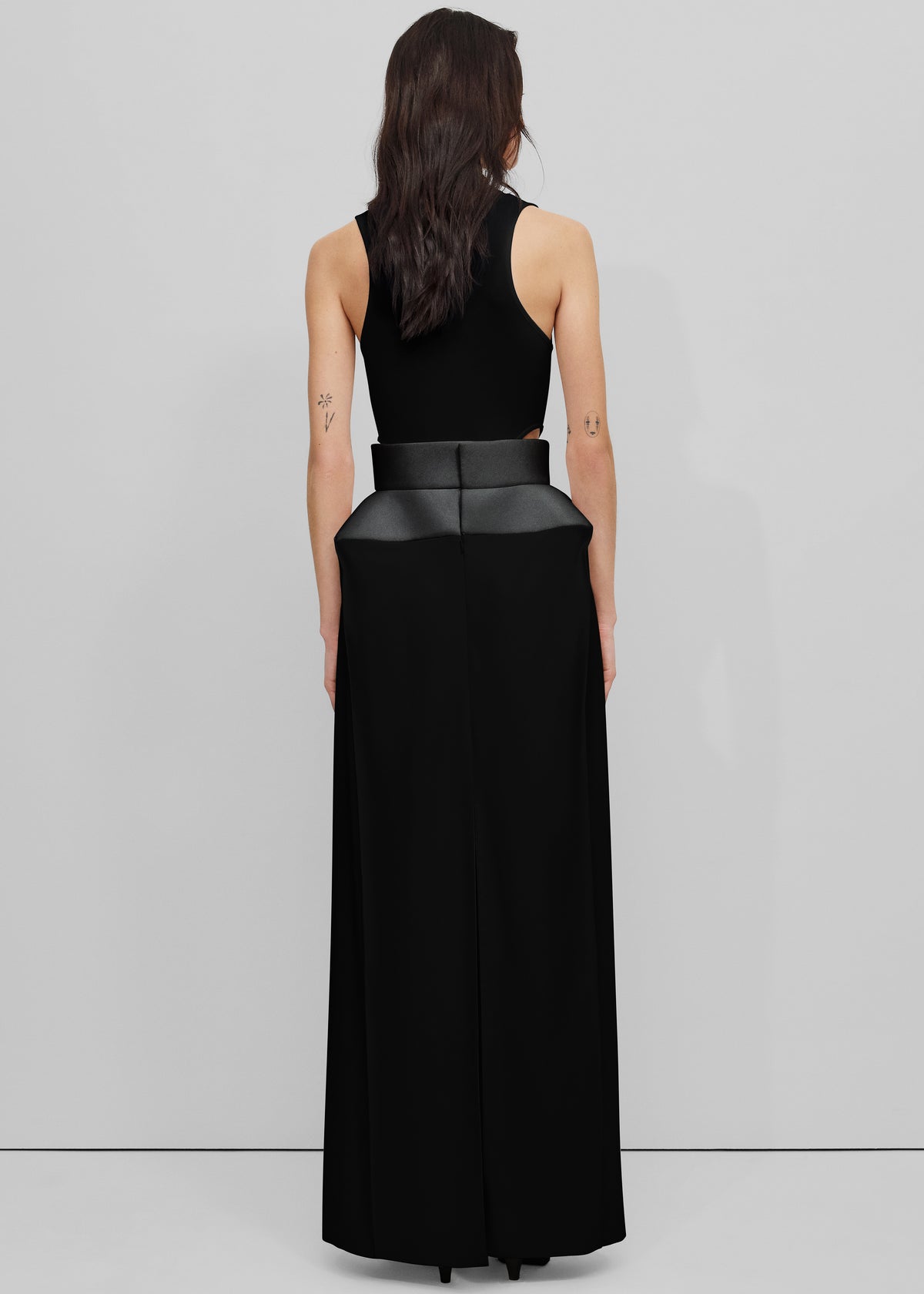 Bevza Structured Skirt - Black - 4