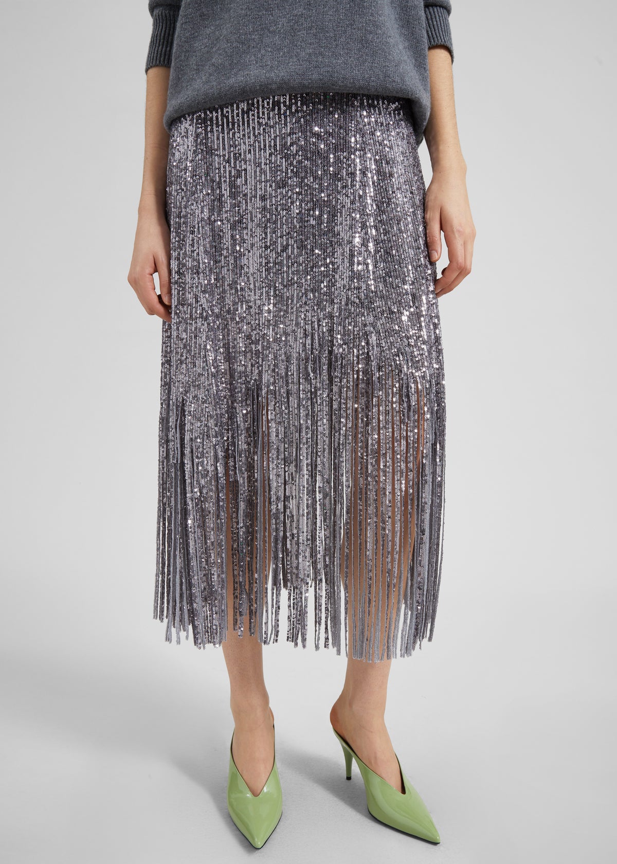 Bevza Sunbeams Skirt - Steel Grey - 5