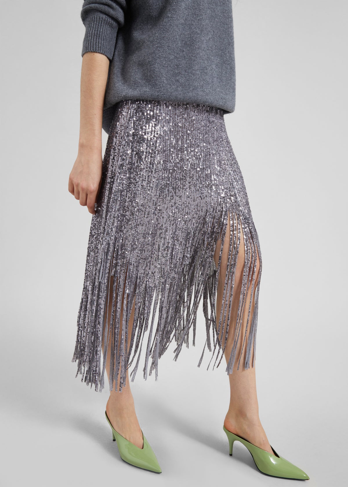 Bevza Sunbeams Skirt - Steel Grey - 1