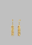 Bevza Spikelet Medium Earrings - Gold