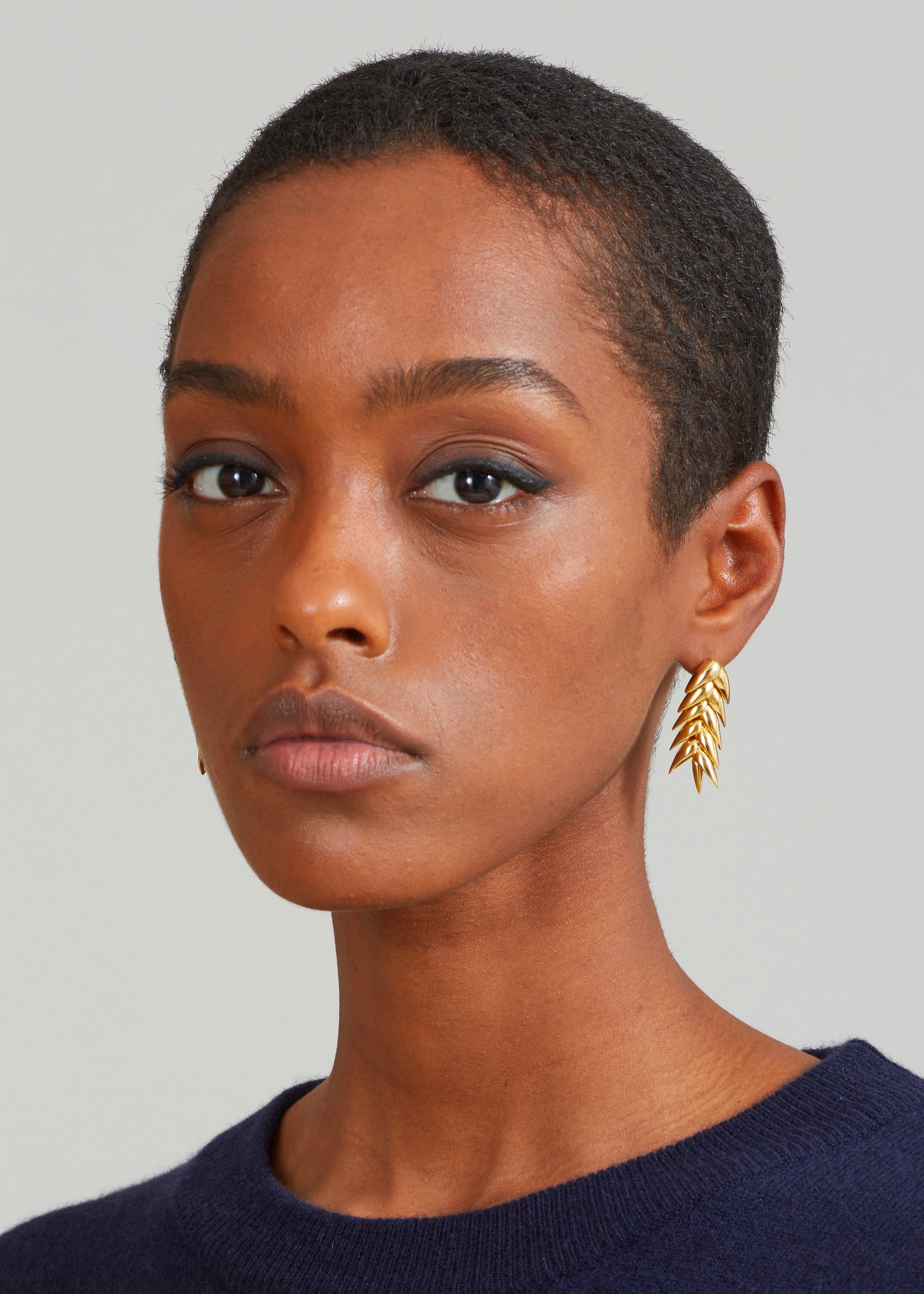 Bevza Spikelet Short Earrings - Gold - 7