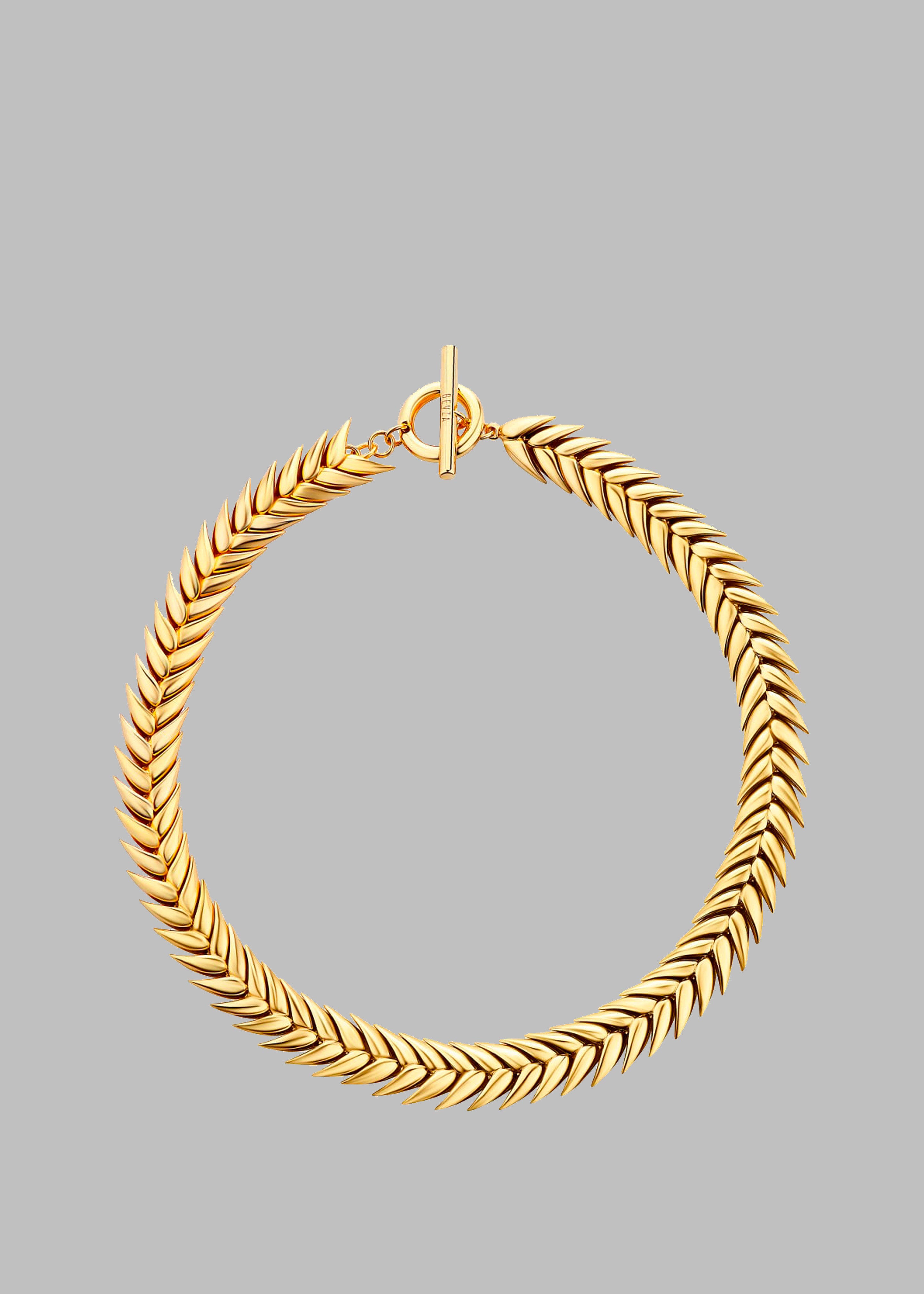 Bevza Spikelet Necklace - Gold - 2