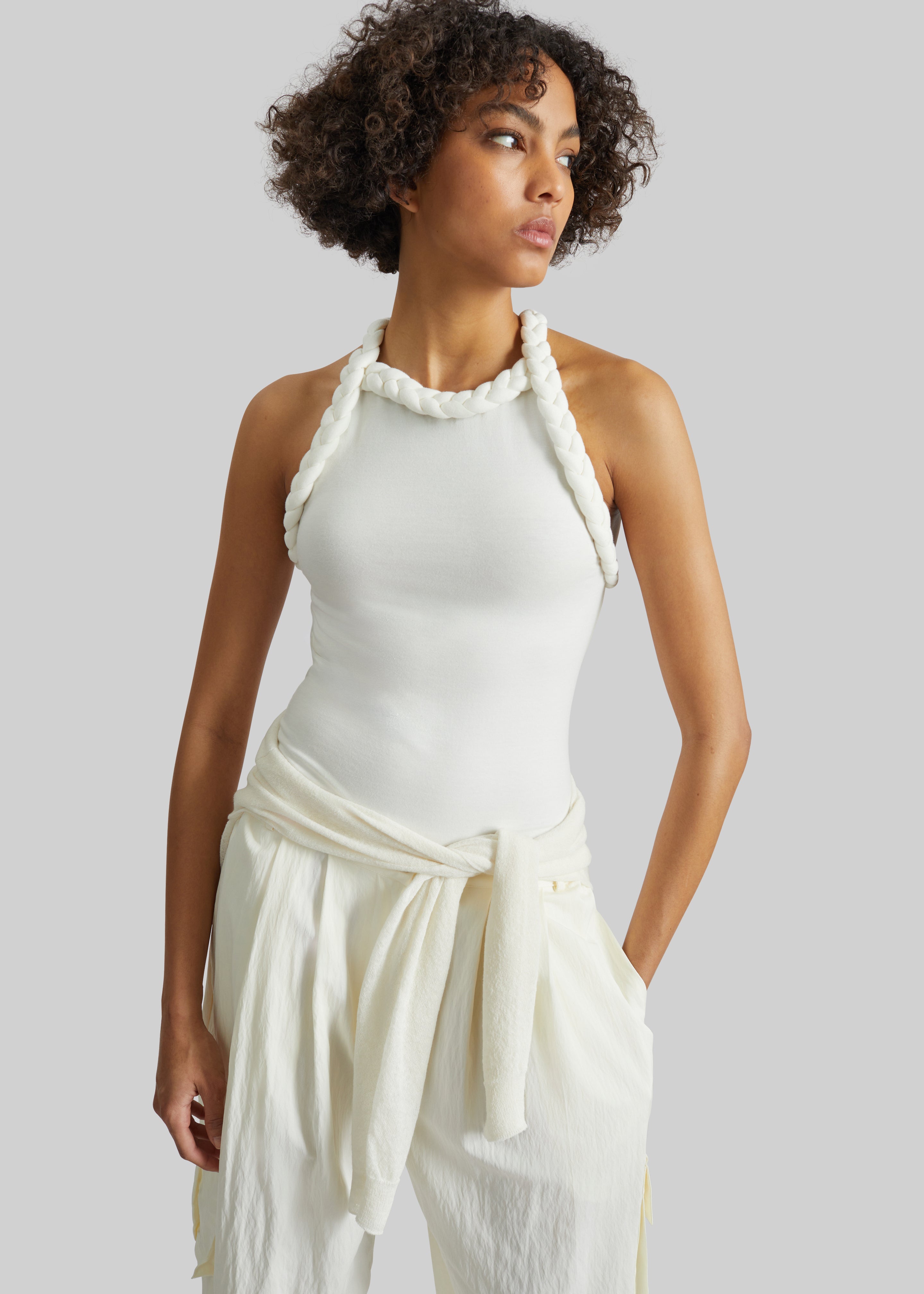 Bevza Tisto Bodysuit - White - 1