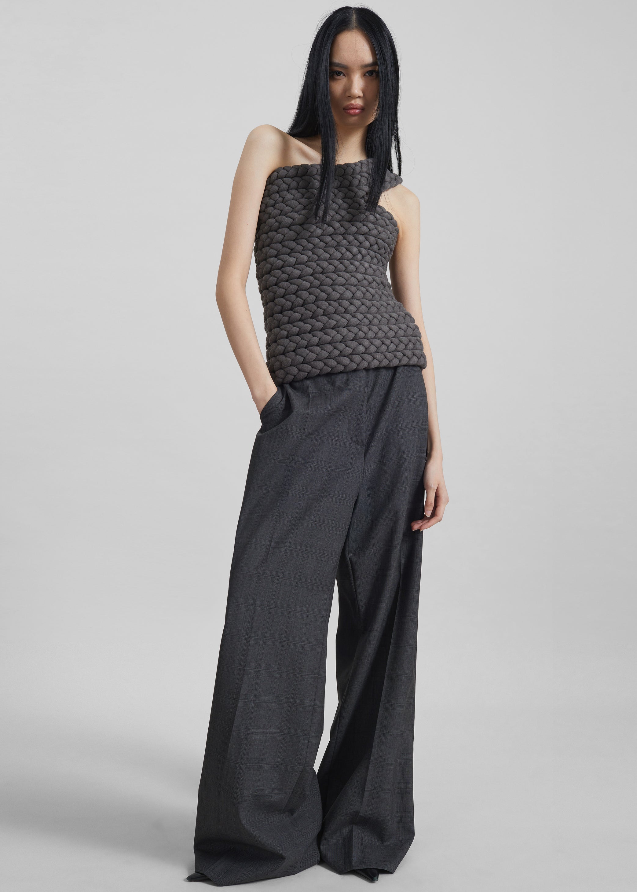 Shop the look image for Bevza Tisto Top - Dark Grey