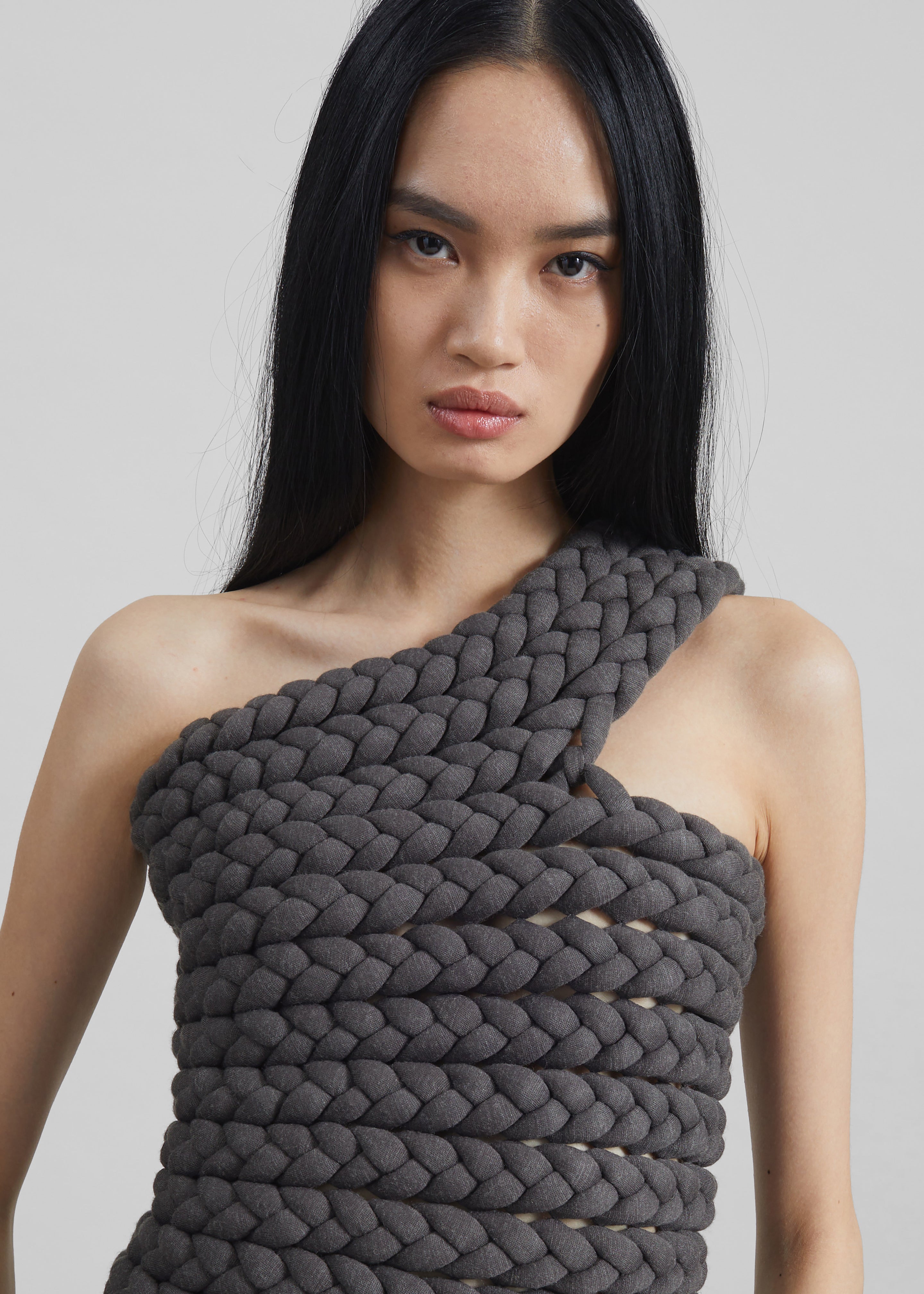 Bevza Tisto Top - Dark Grey - 3