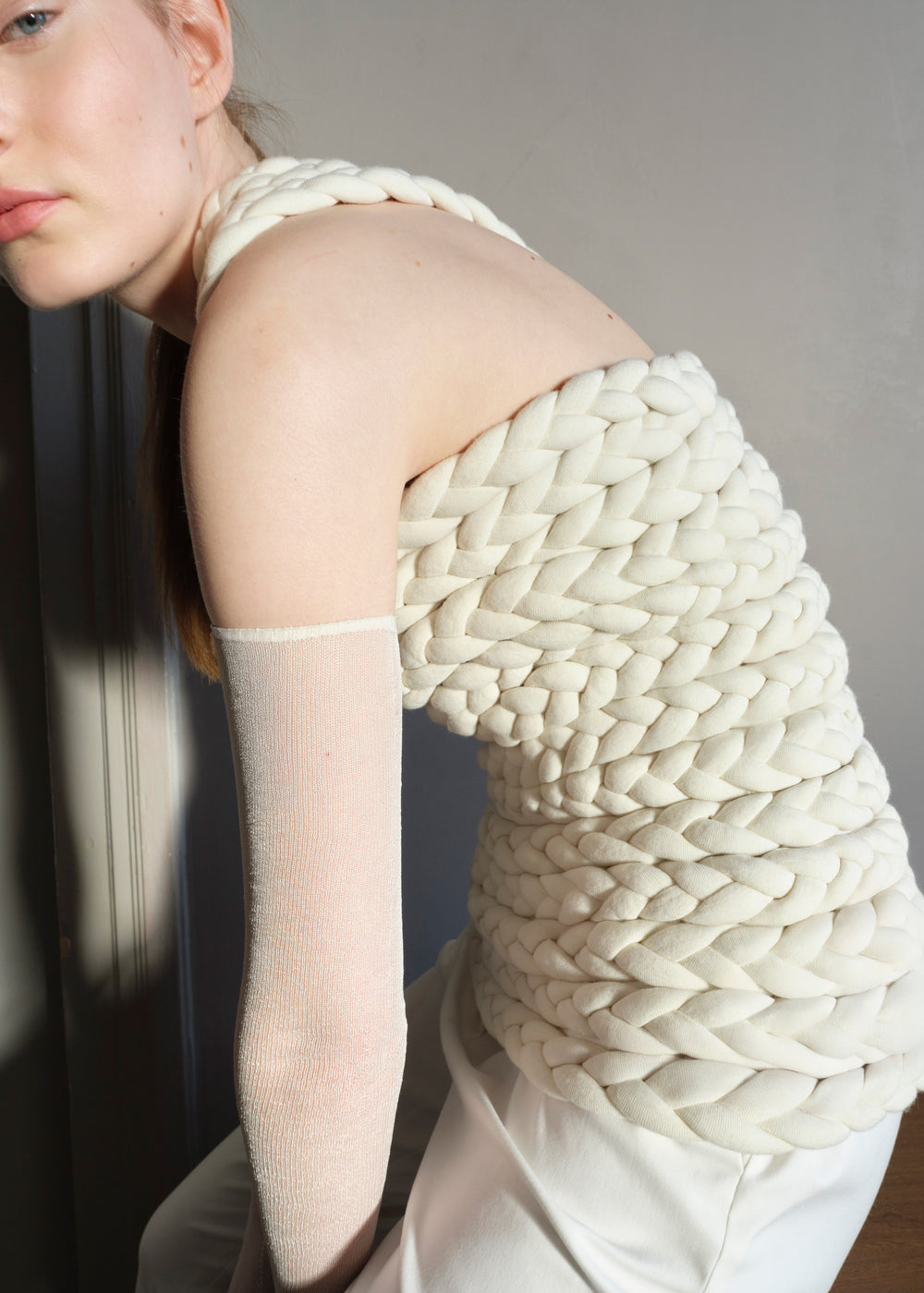 Bevza Tisto Top - Ivory