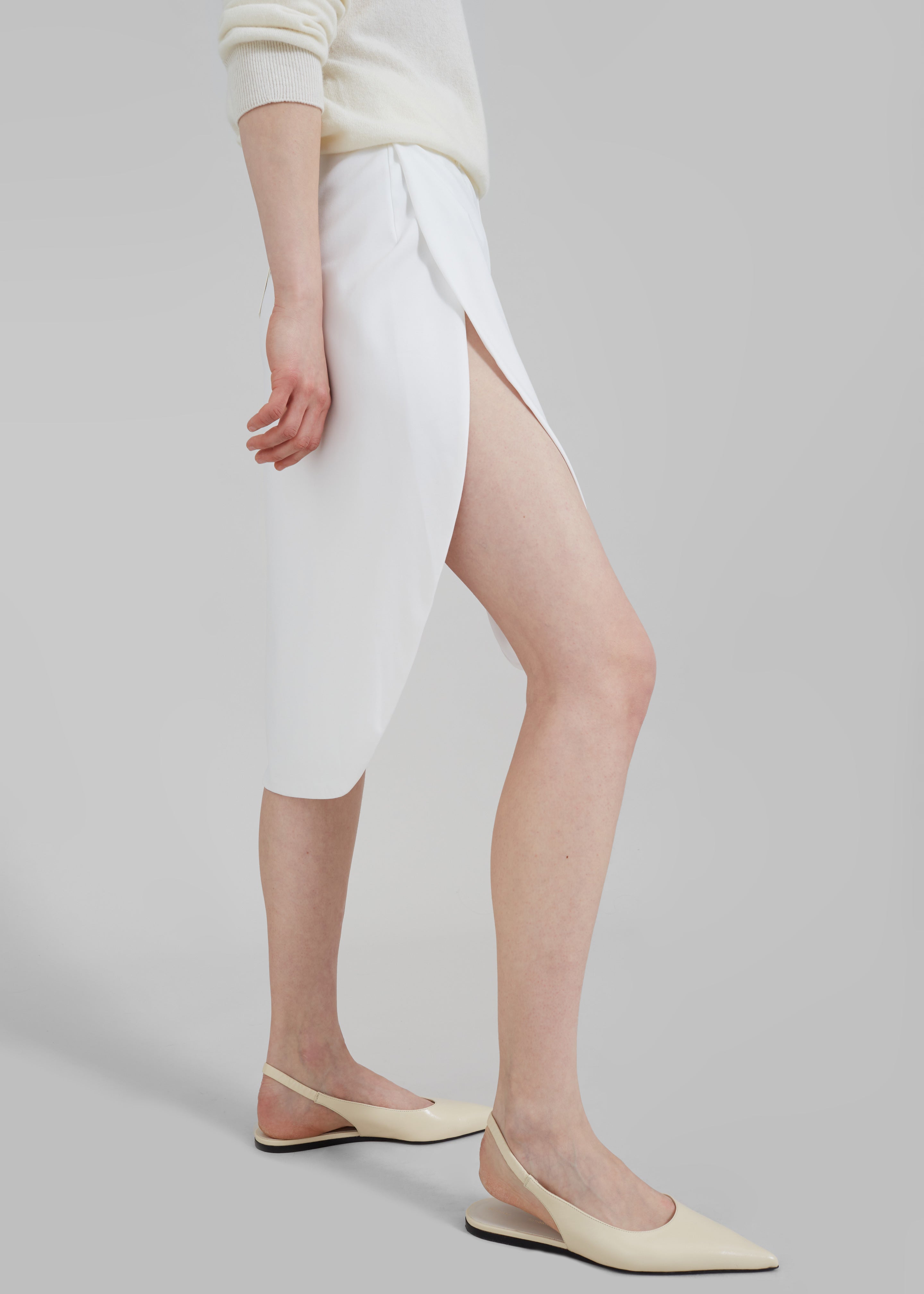 Bevza Tulip Skirt - Ivory - 1