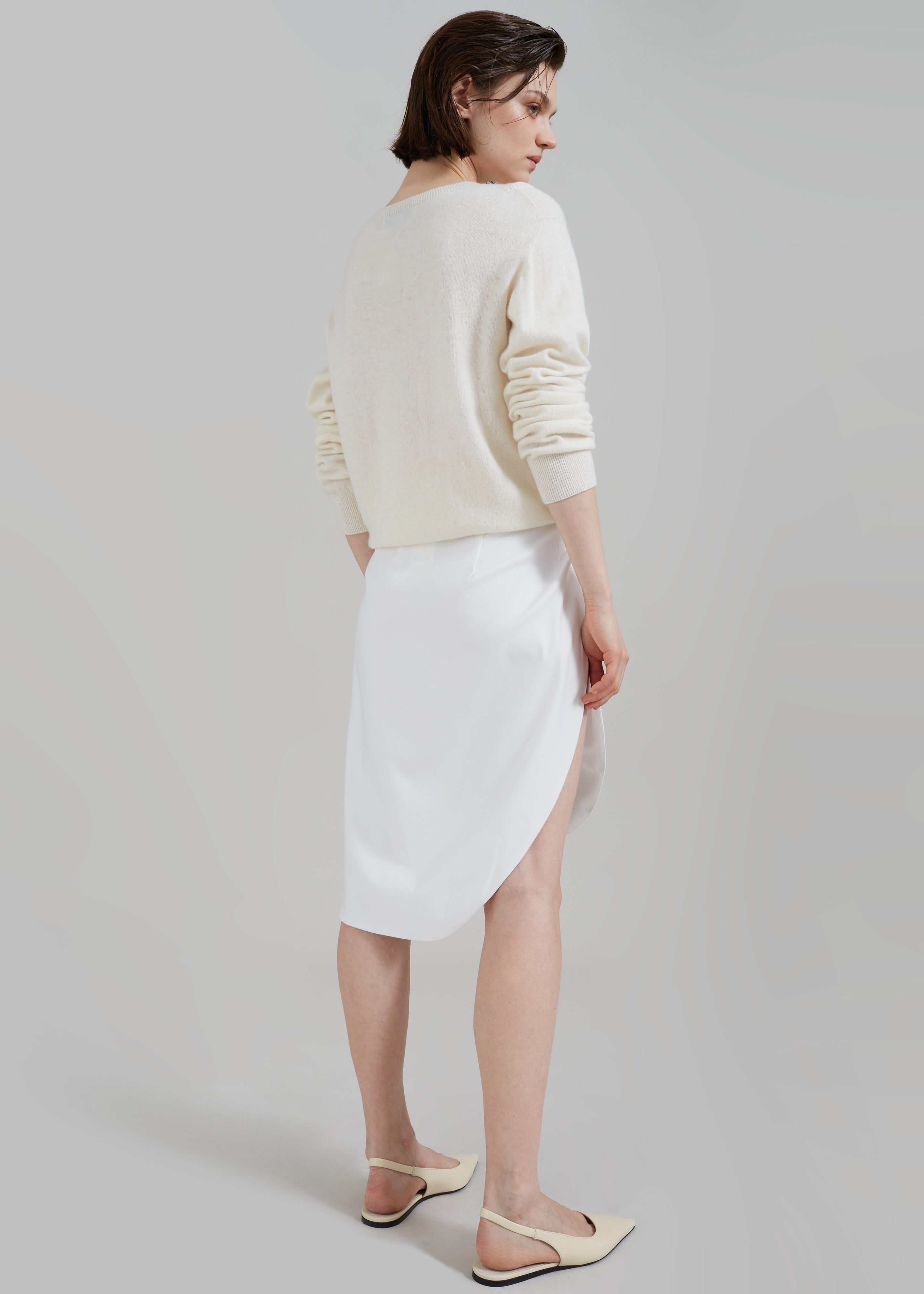 Bevza Tulip Skirt - Ivory - 7