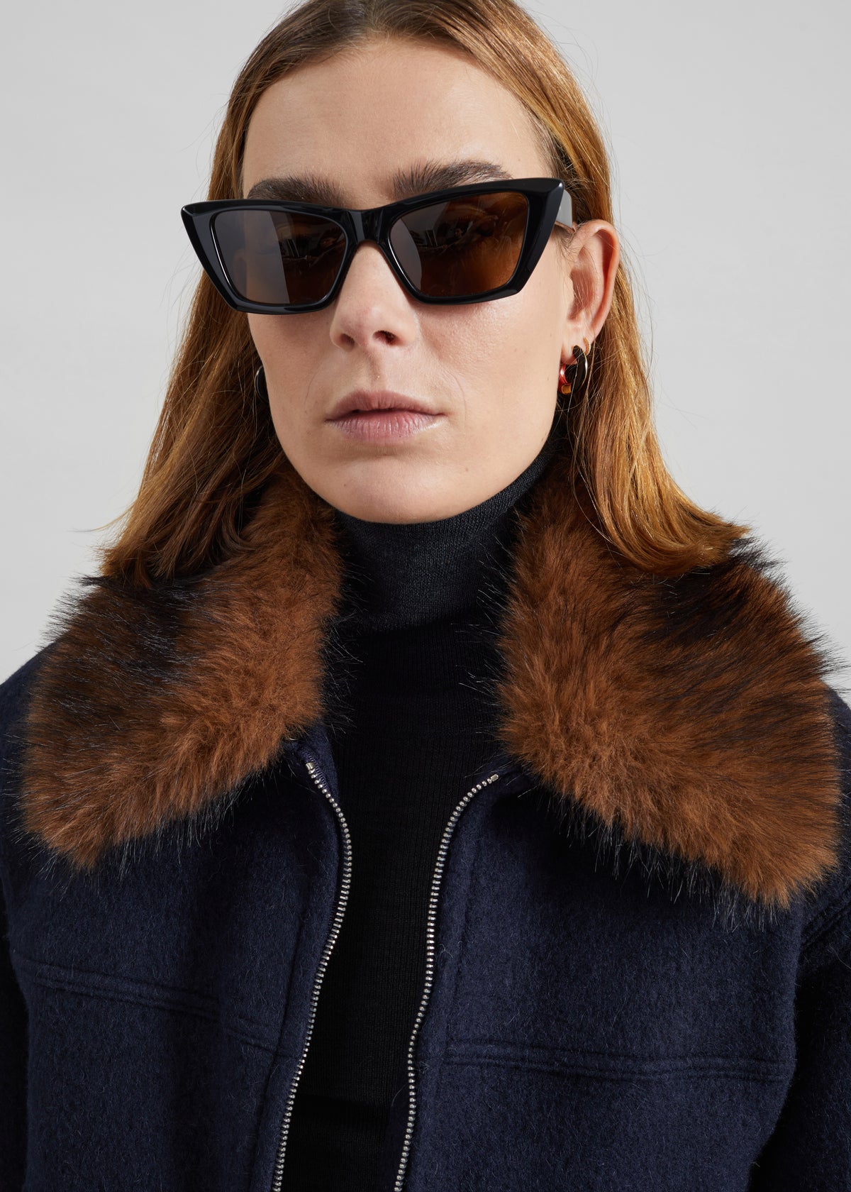 Bevza Two-Color Earrings - Red/Black - 5