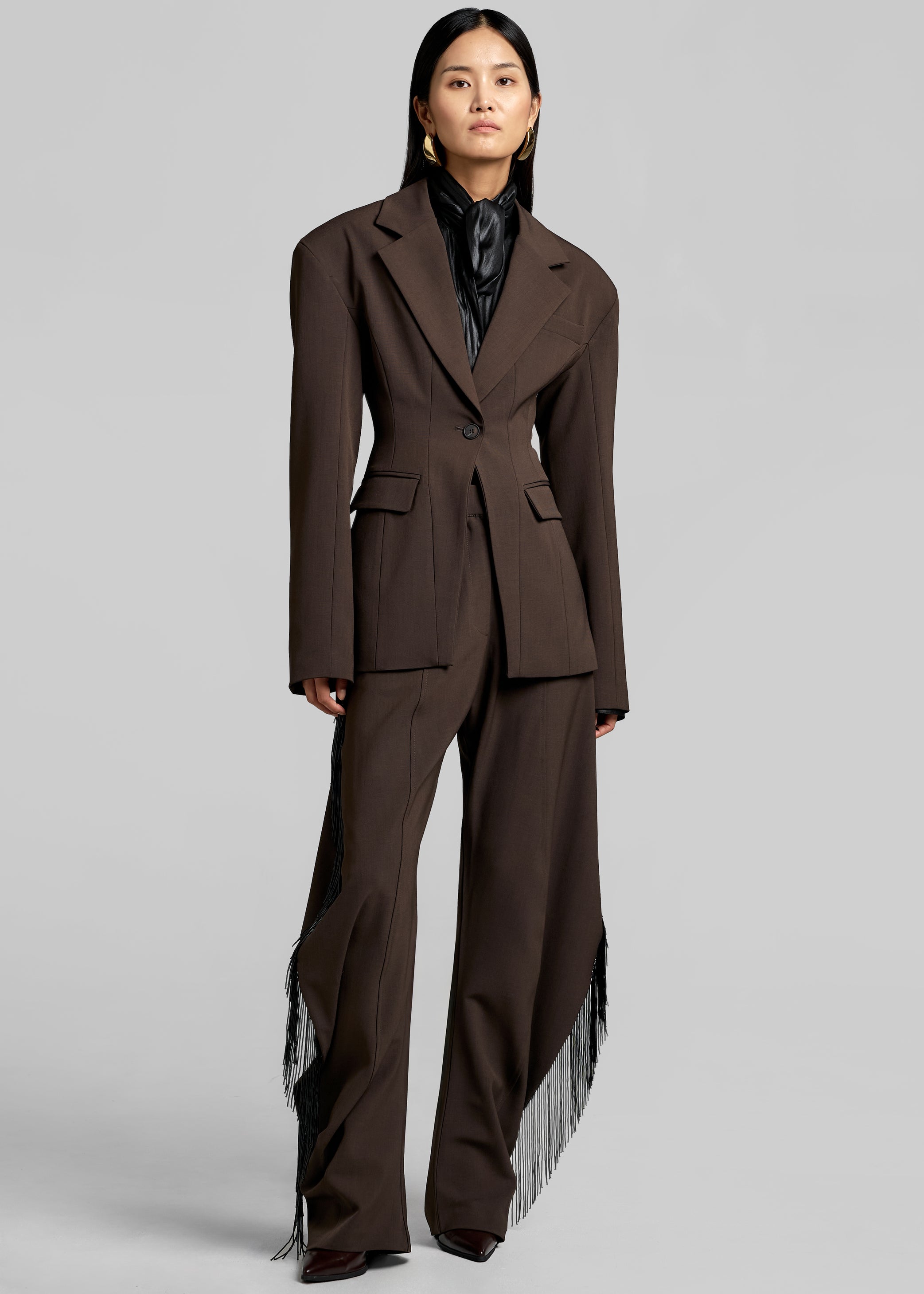 Shop the look image for Bianca Hourglass Blazer - Brown