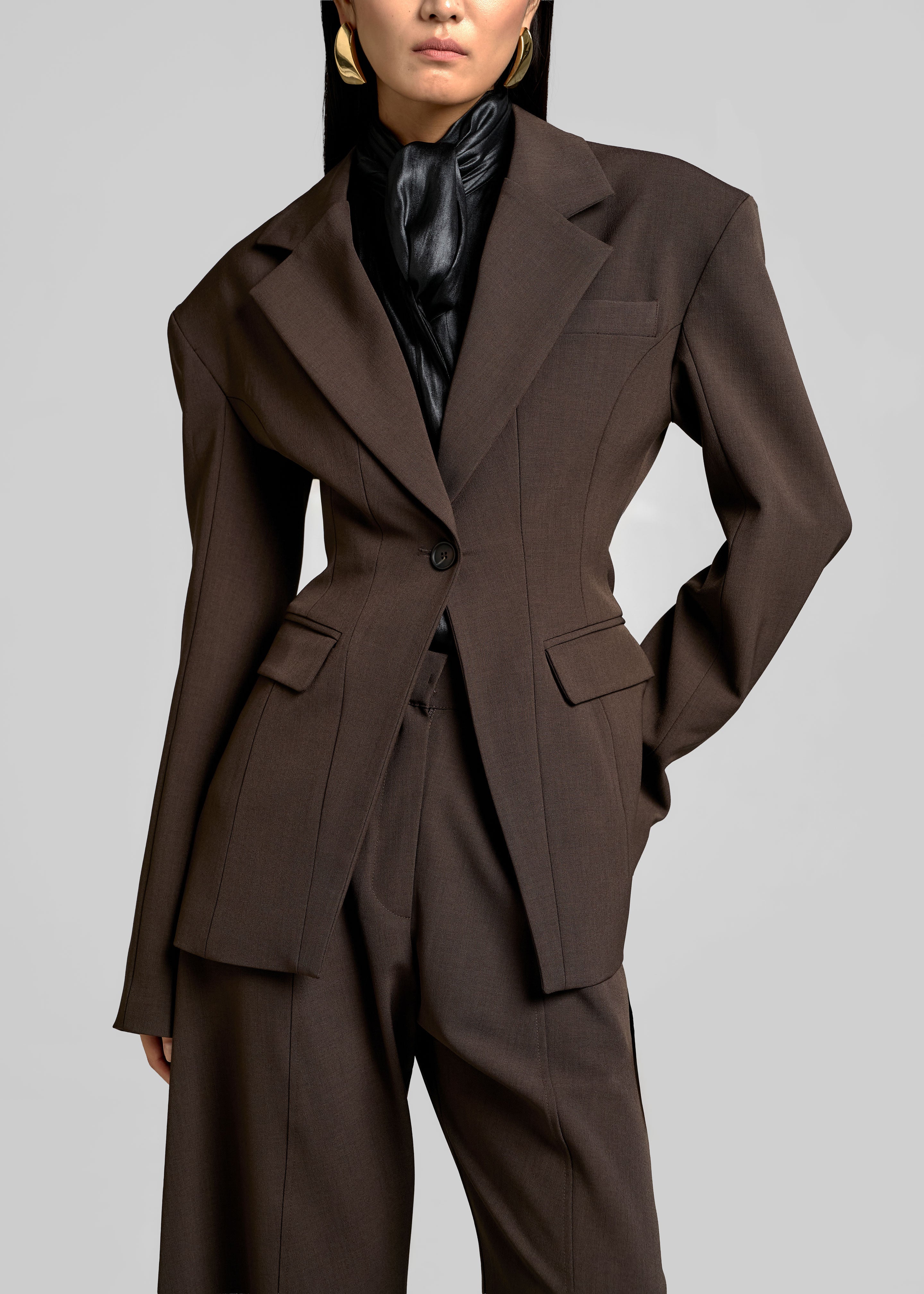 Frankie Oversized Boyfriend Blazer - Burgundy – The Frankie Shop