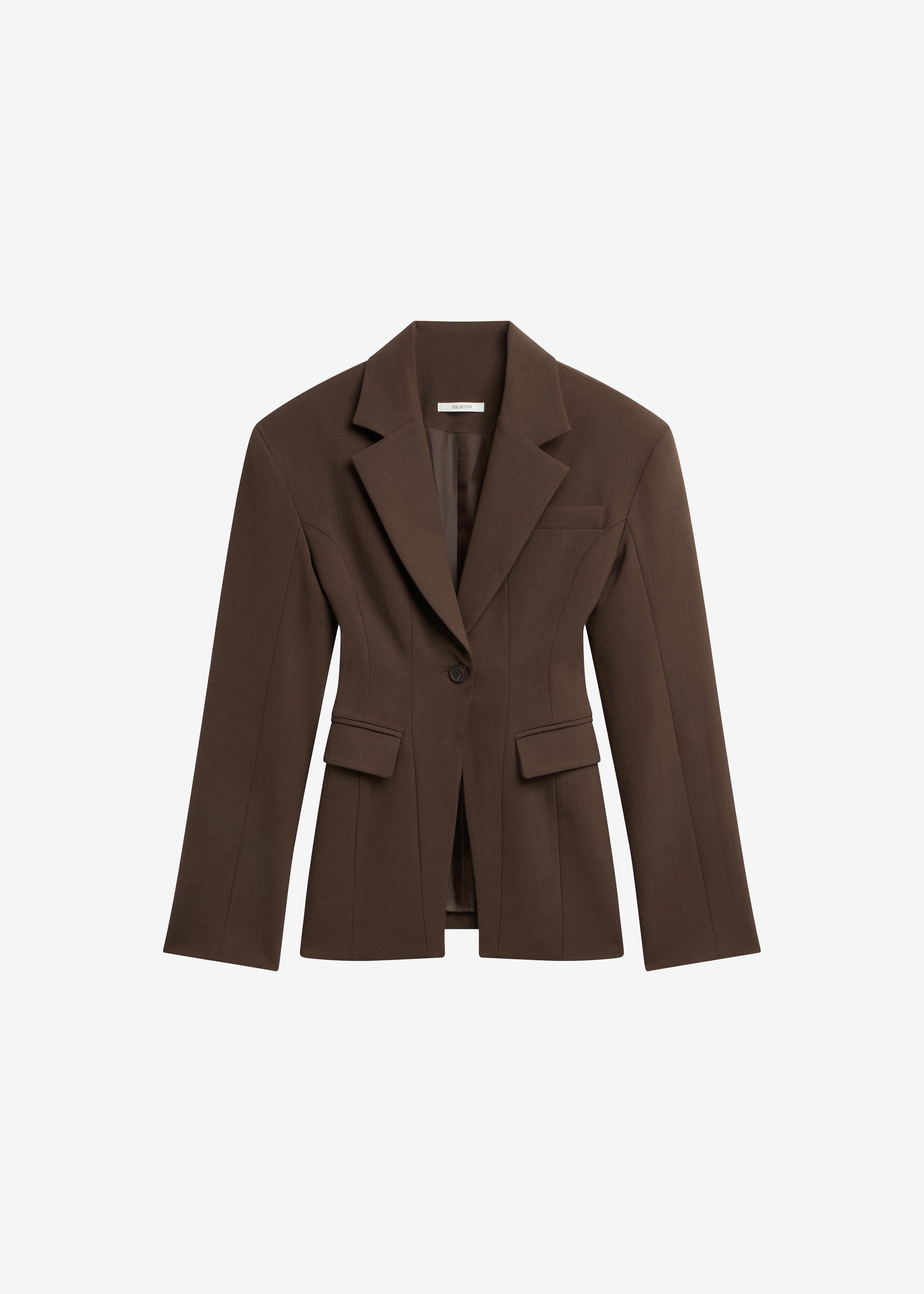 Bianca Hourglass Blazer - Brown - 6