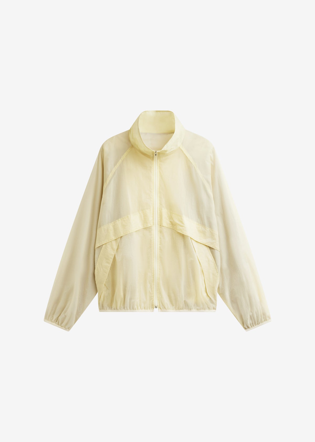 Bicos Sheer Track Jacket - Pale Yellow - 10