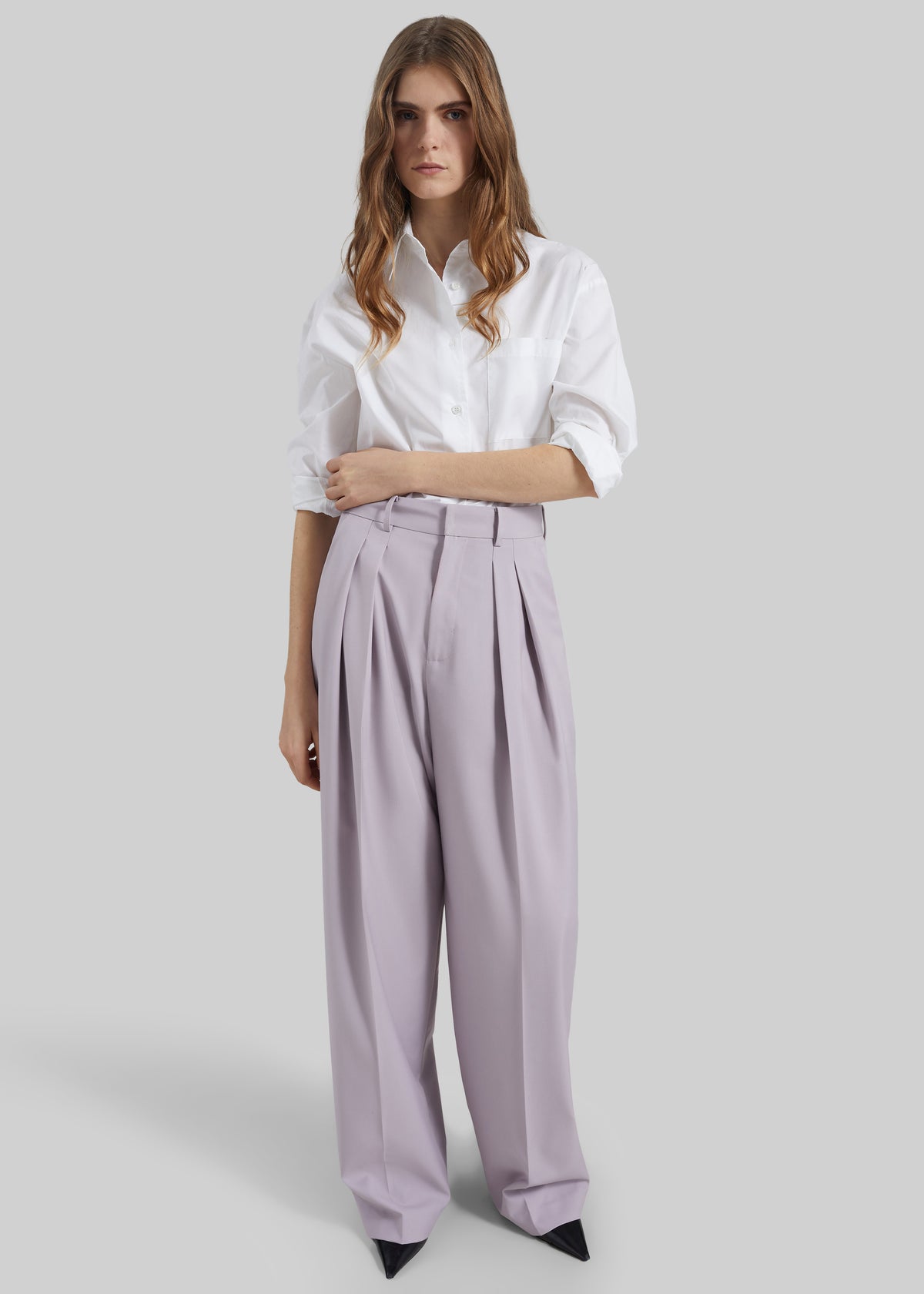 Bielsa Pleated Trousers - Lavender - 7
