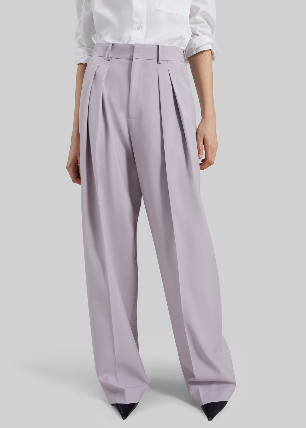 Bielsa Pleated Trousers - Lavender - 1