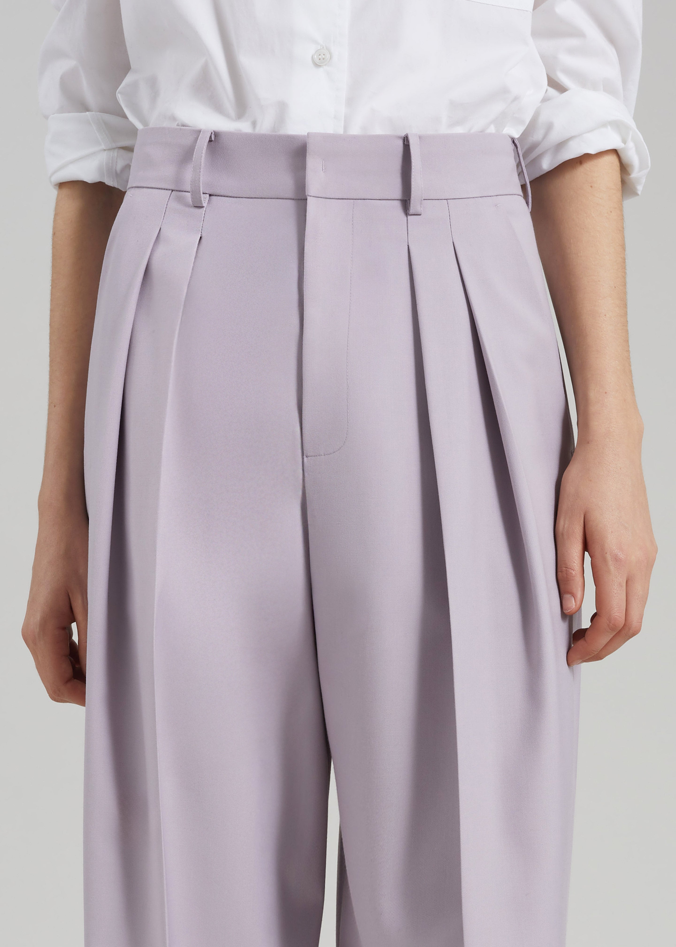 Bielsa Pleated Trousers - Lavender - 4