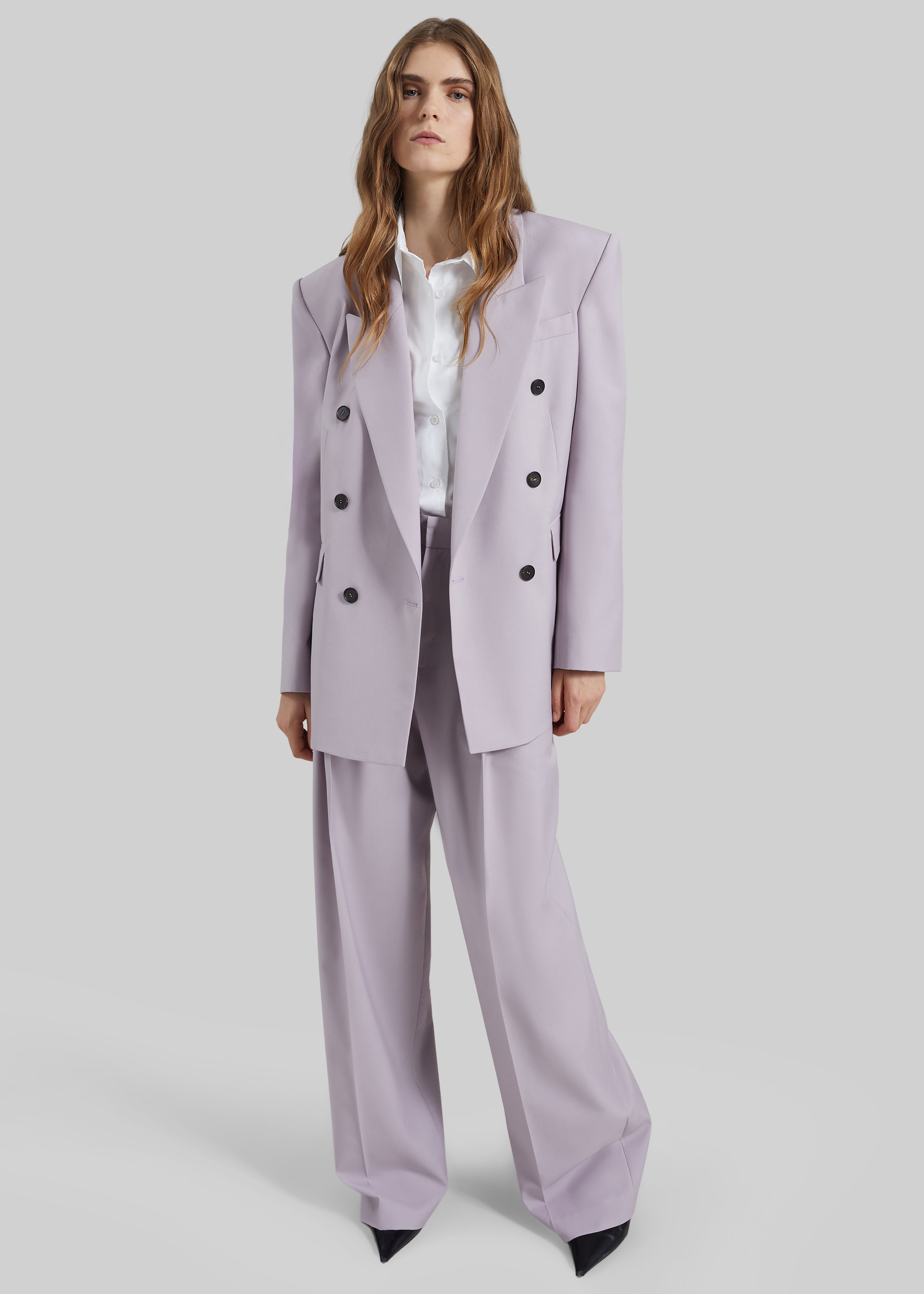 Bielsa Pleated Trousers - Lavender - 3