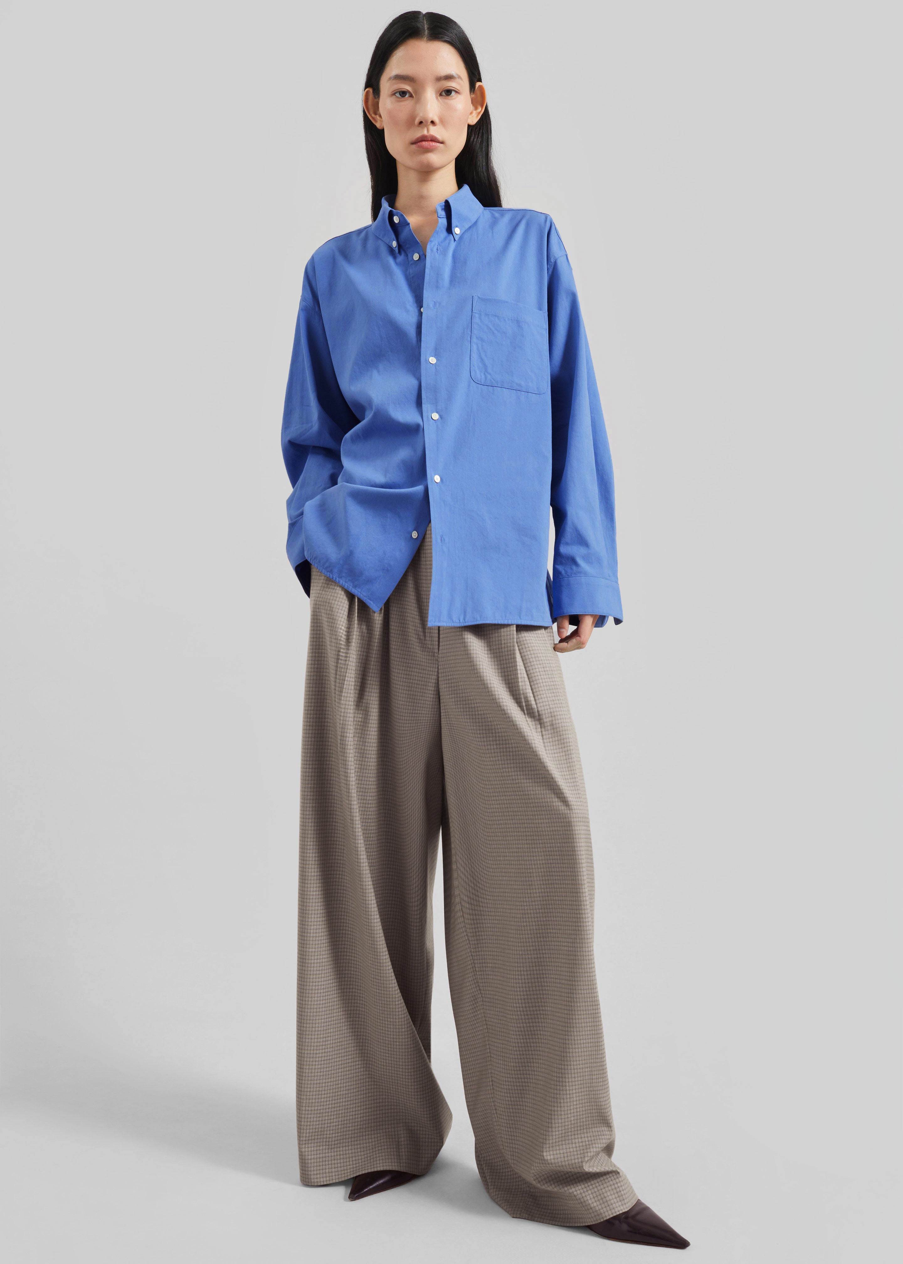 Bijnor Oxford Shirt - Blue – The Frankie Shop