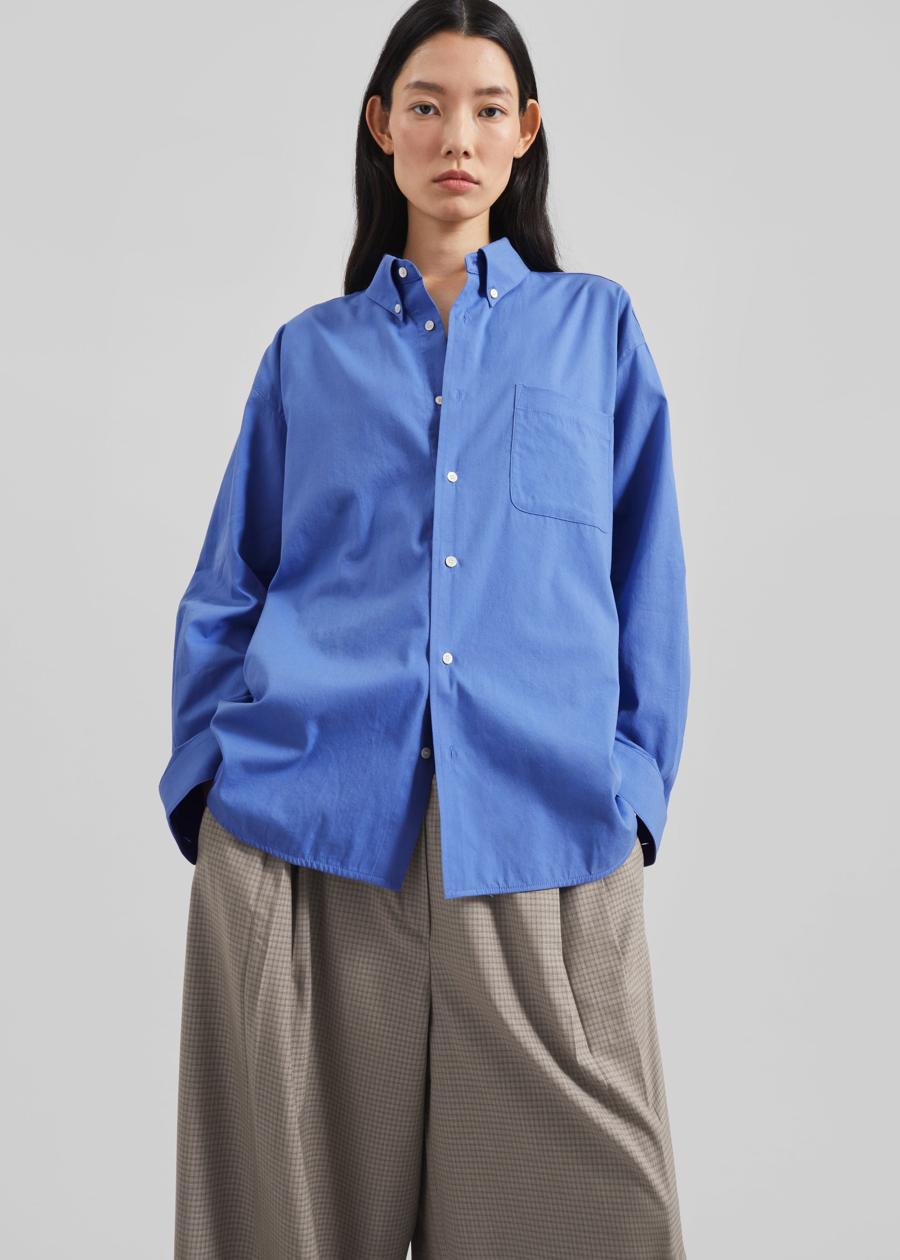 Bijnor Oxford Shirt - Blue – The Frankie Shop