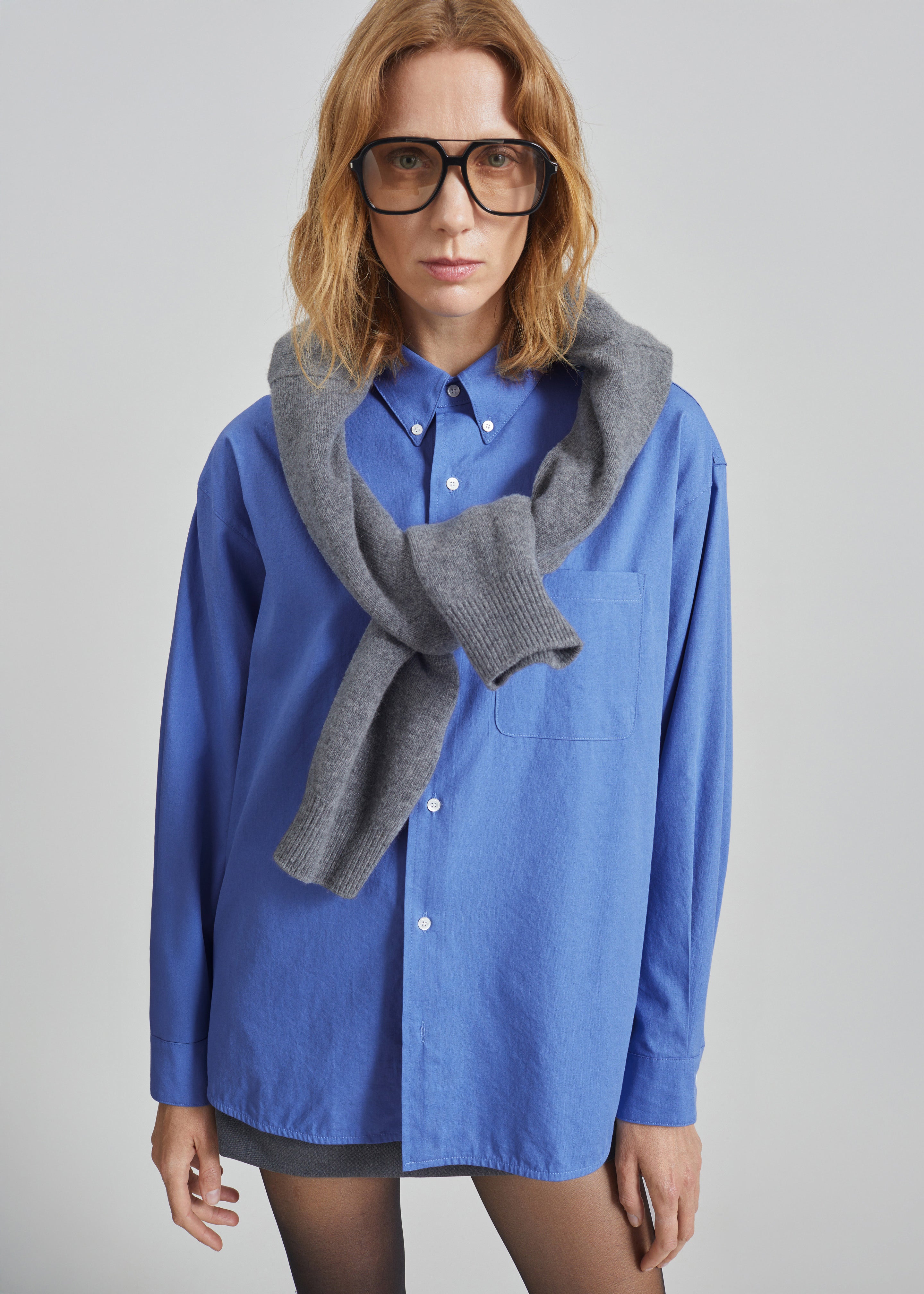 Bijnor Oxford Shirt - Blue – The Frankie Shop