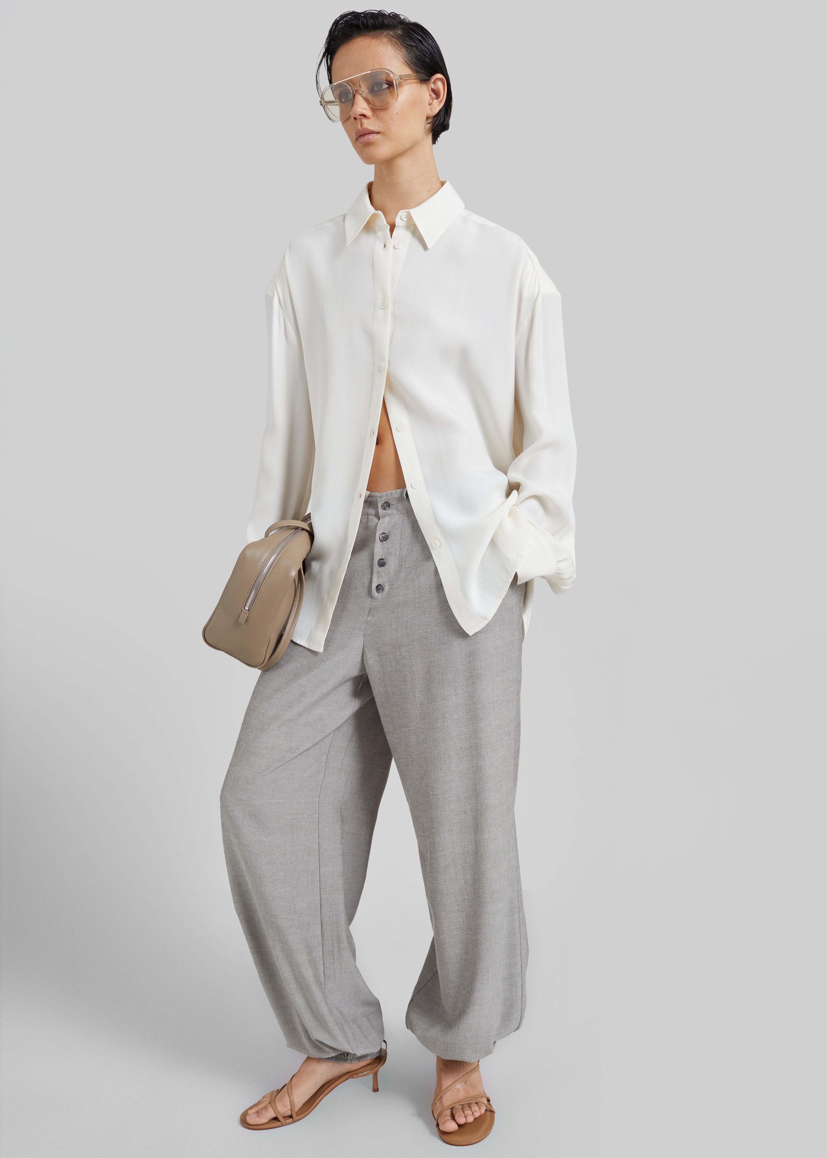 Bina Padded Shirt - Ivory - 6