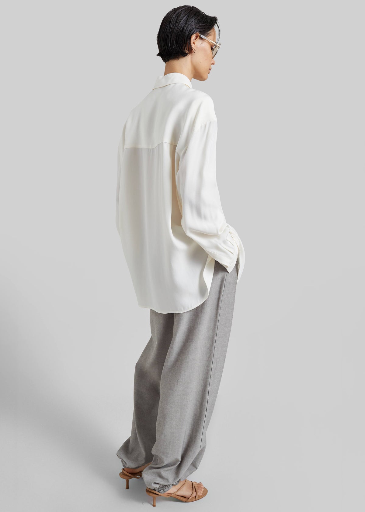 Bina Padded Shirt - Ivory - 8