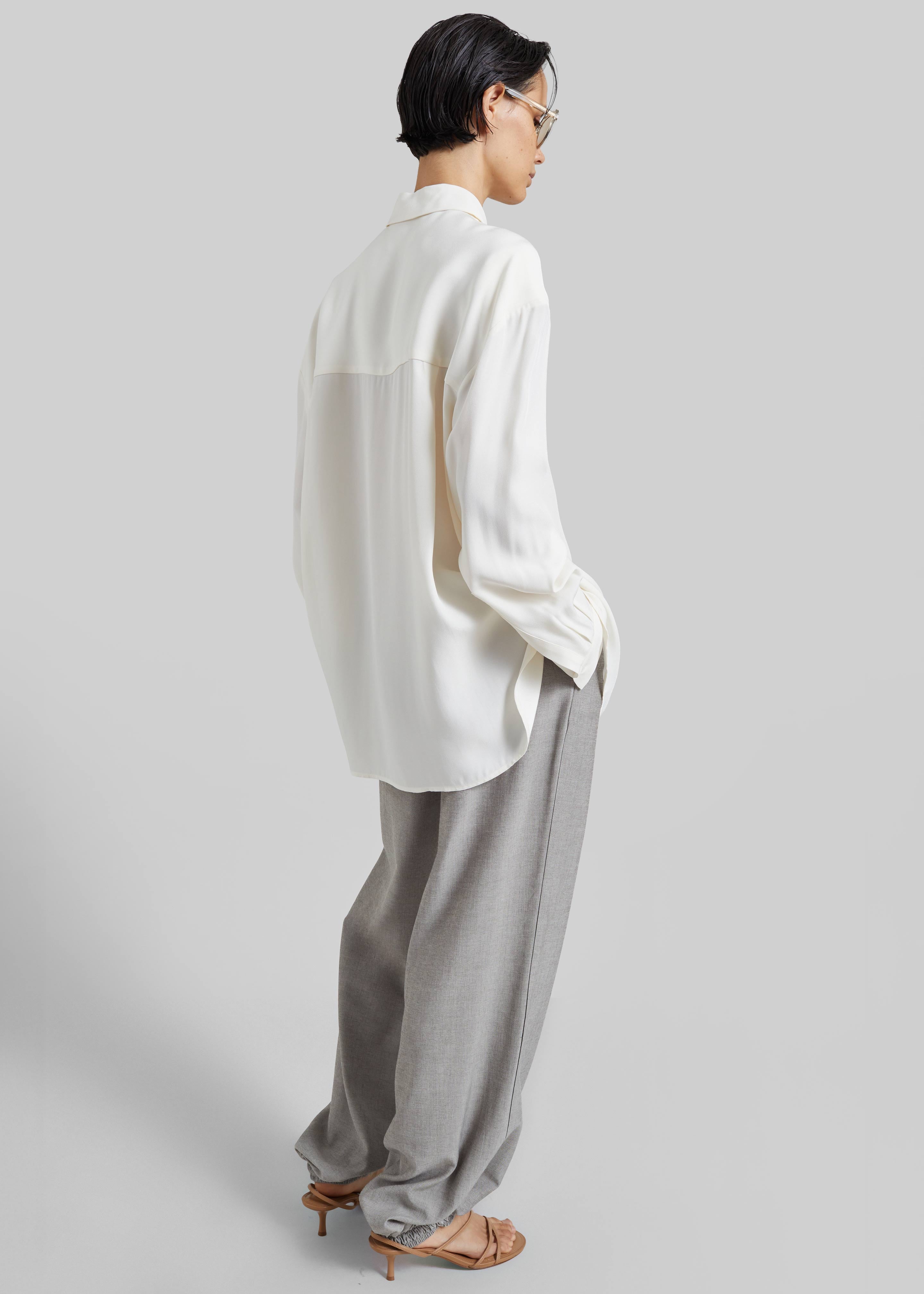 Bina Padded Shirt - Ivory - 8