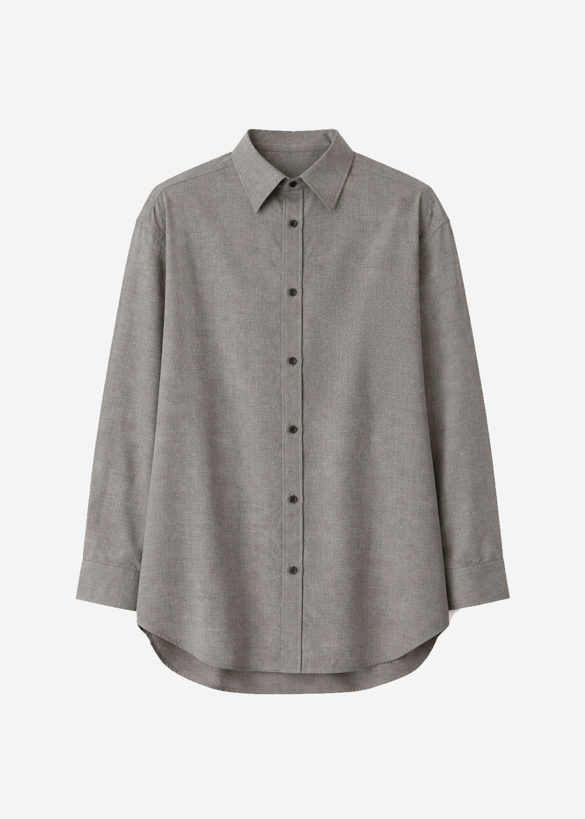 Bina Wool Padded Shirt - Light Taupe Melange - 10