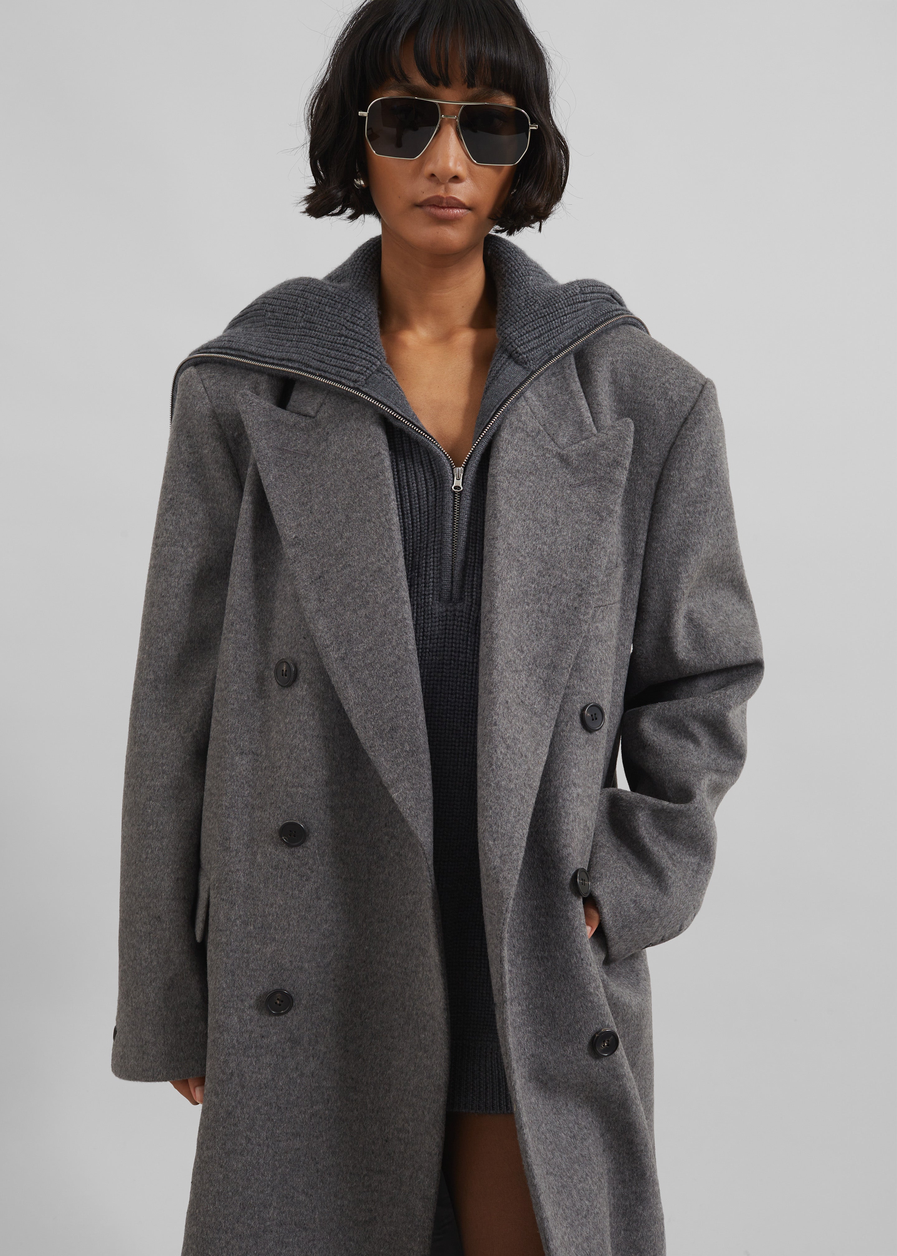 Birnam Wool Coat - Grey - 9