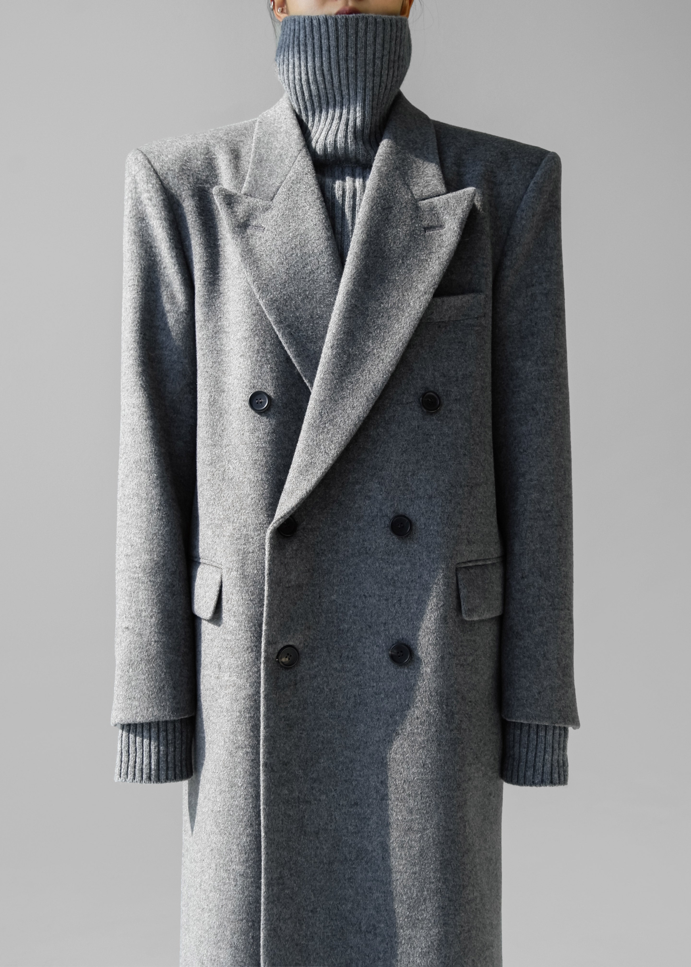 Birnam Wool Coat - Grey - 2