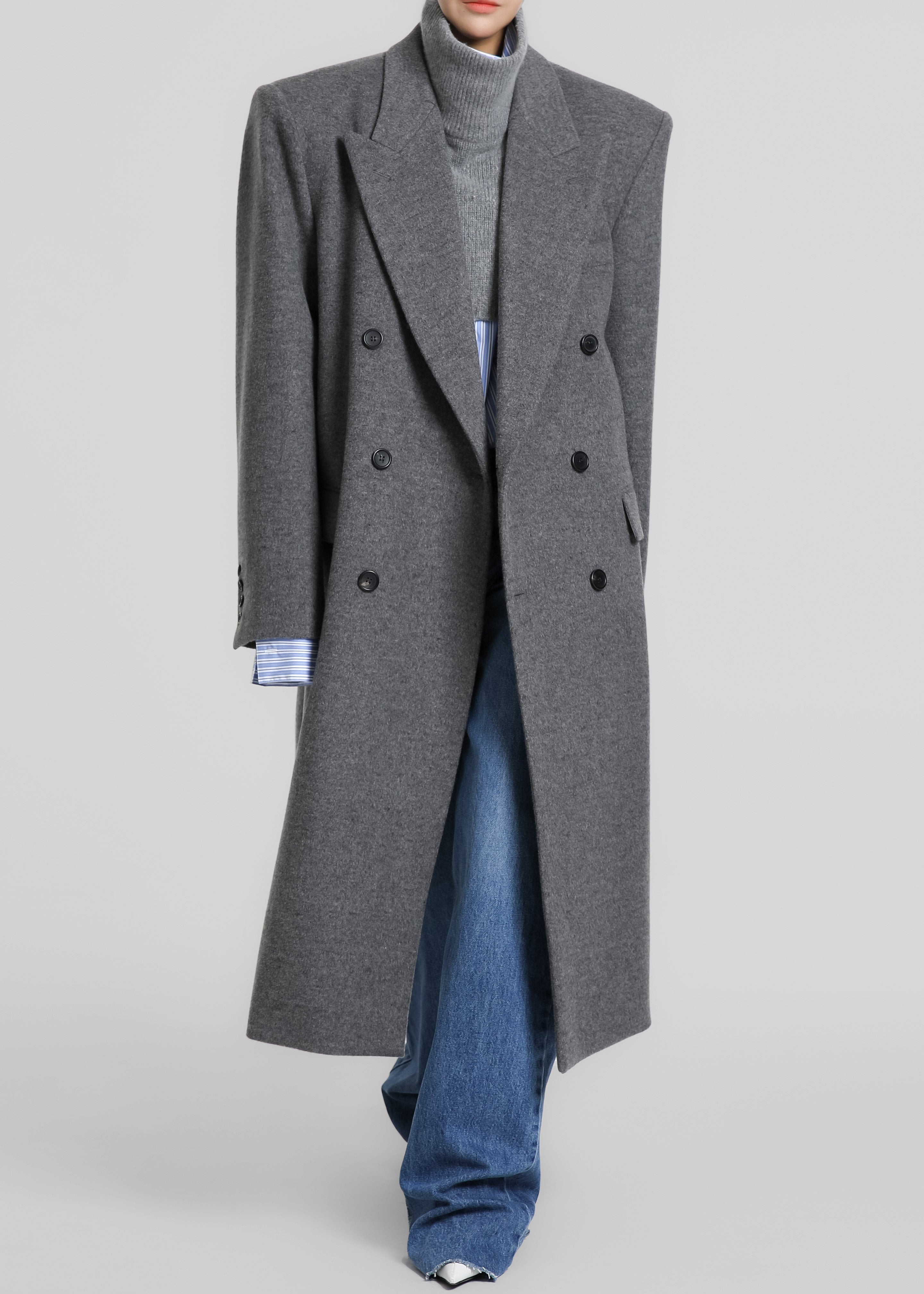 Birnam Wool Coat - Grey - 1