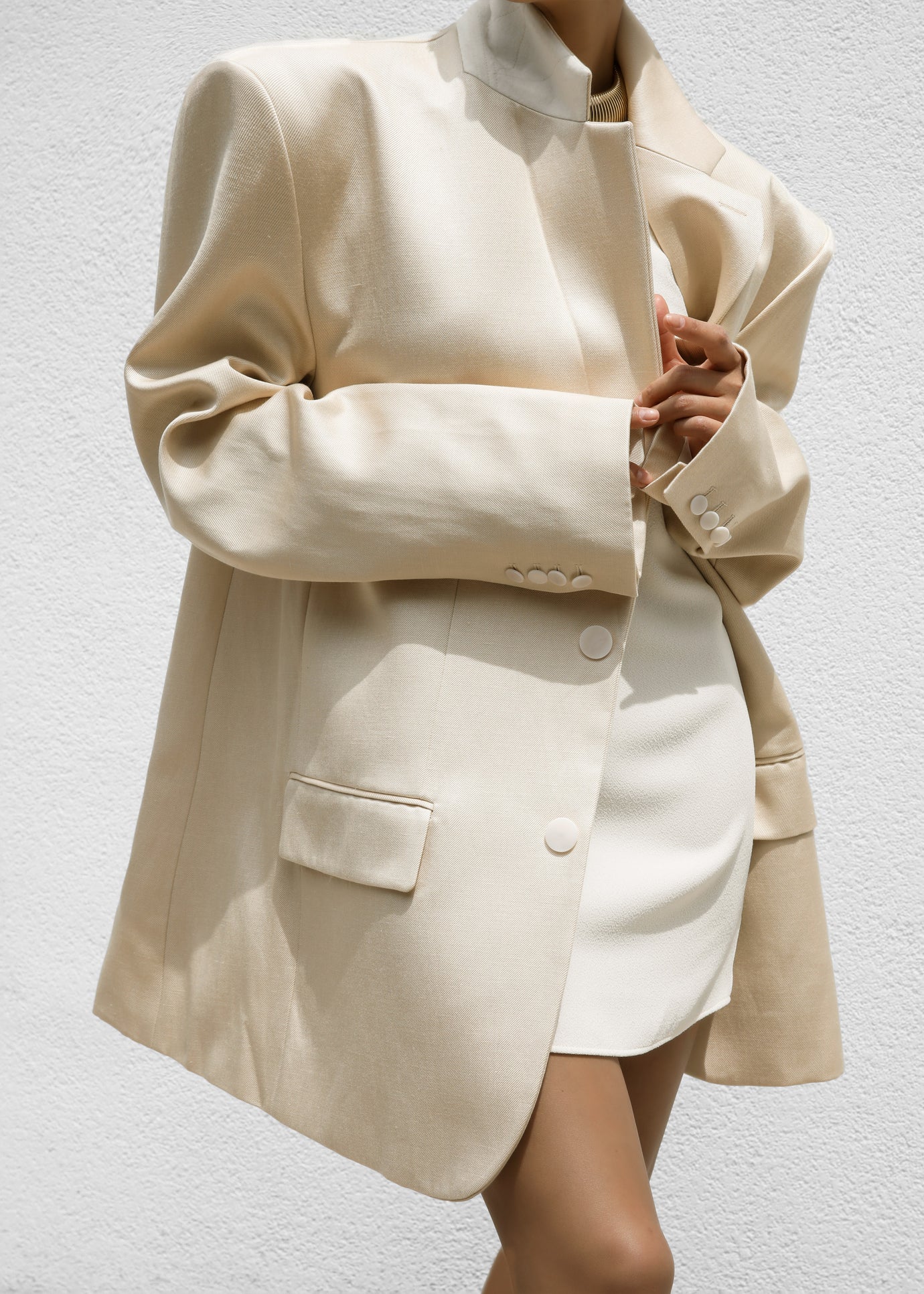 Blair Linen Blazer - Beige