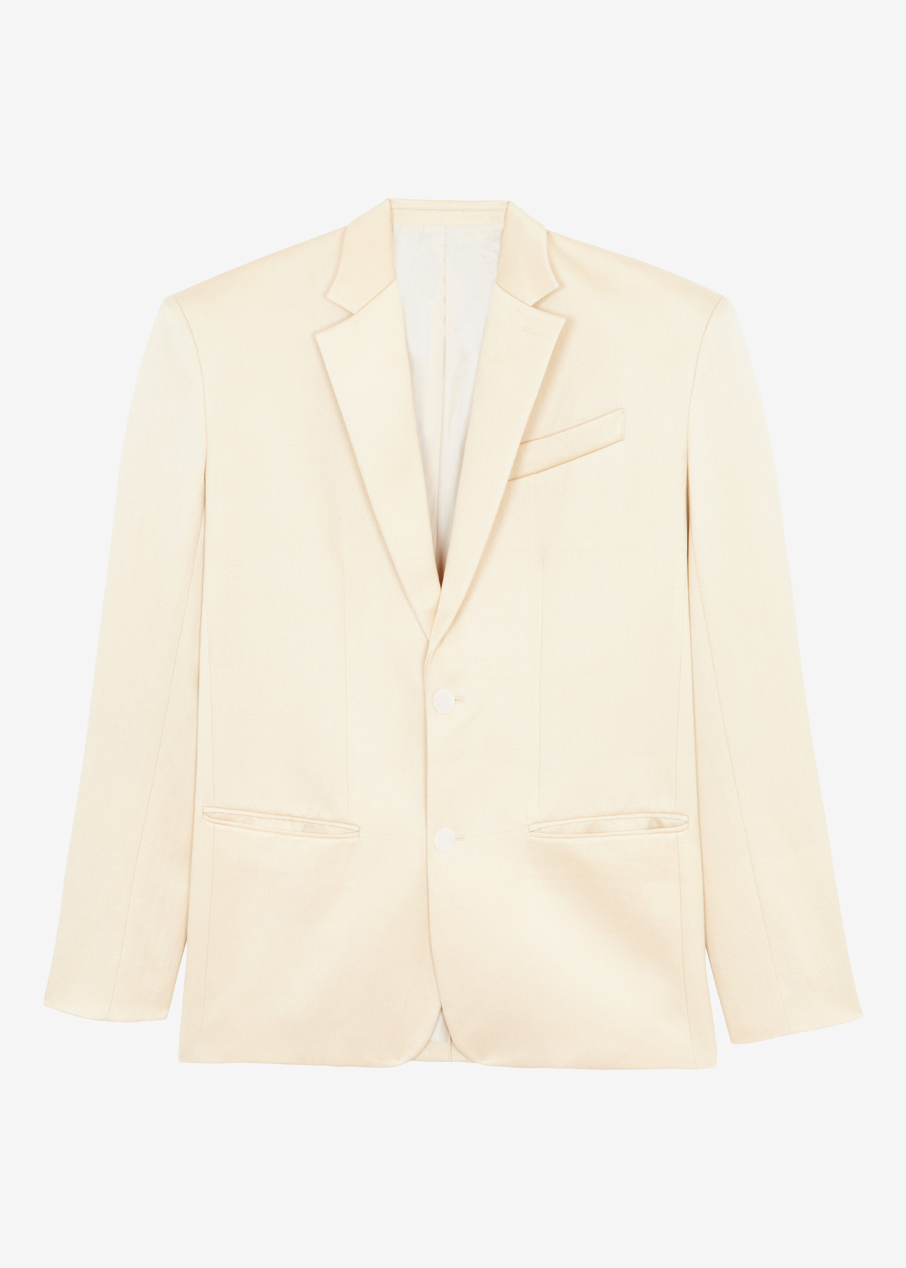 Cream linen clearance blazer