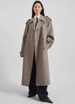 Bleecker Trench Coat - Taupe Melange