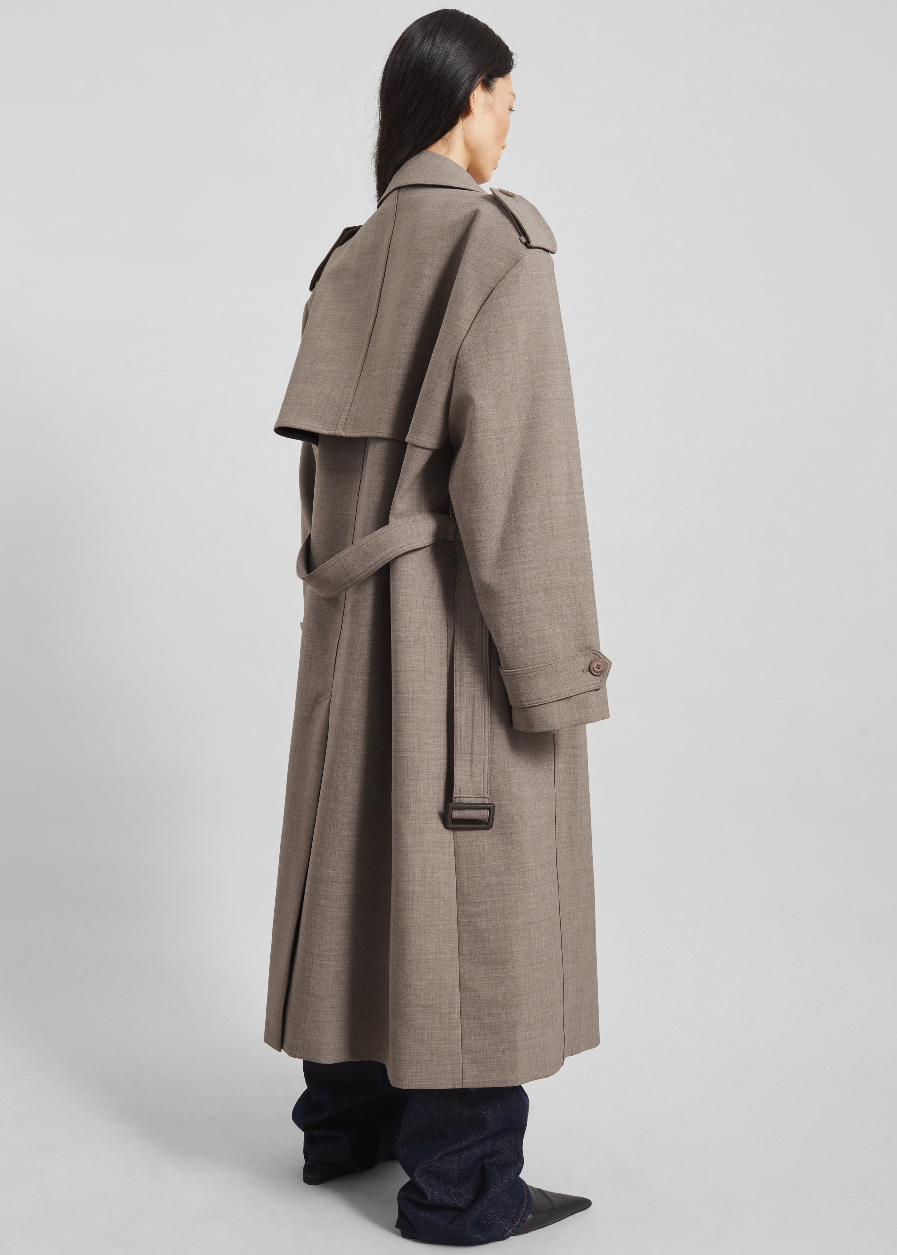 Bleecker Trench Coat - Taupe Melange - 10
