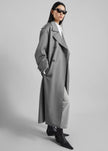 Bleecker Trench Coat - Grey Melange