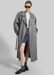 Bleecker Trench Coat - Grey Melange