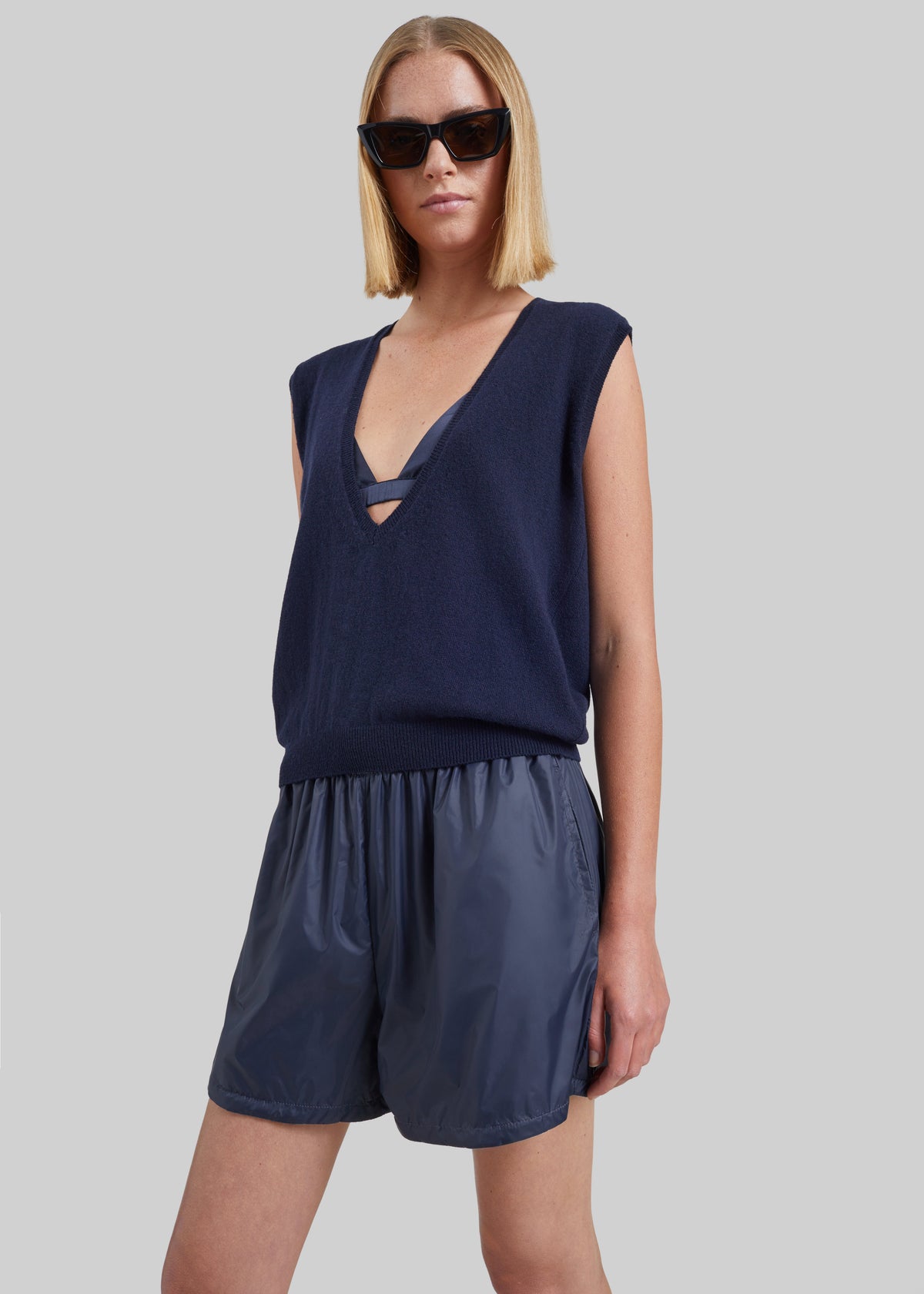 Blera Reversible Shorts - Navy/Grey - 4
