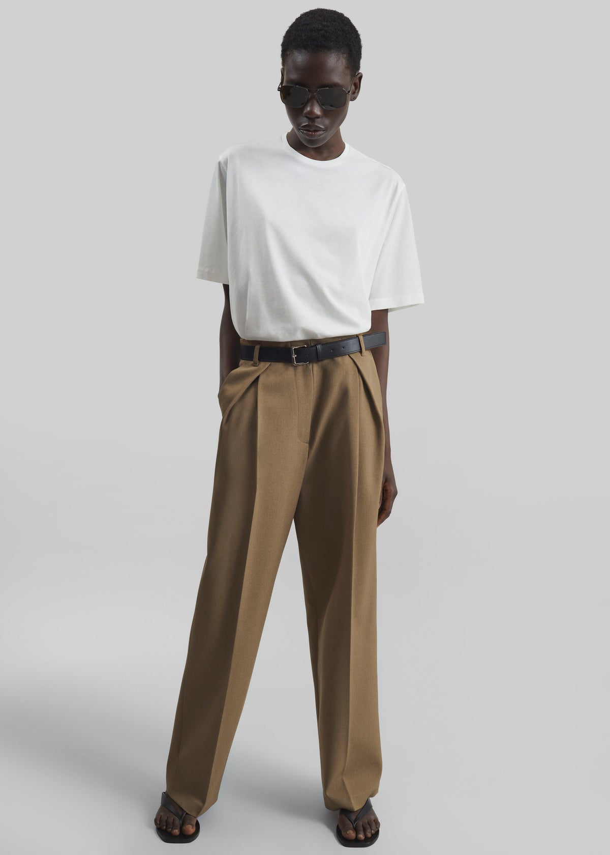 Blerick Belted Trousers - Camel - 1