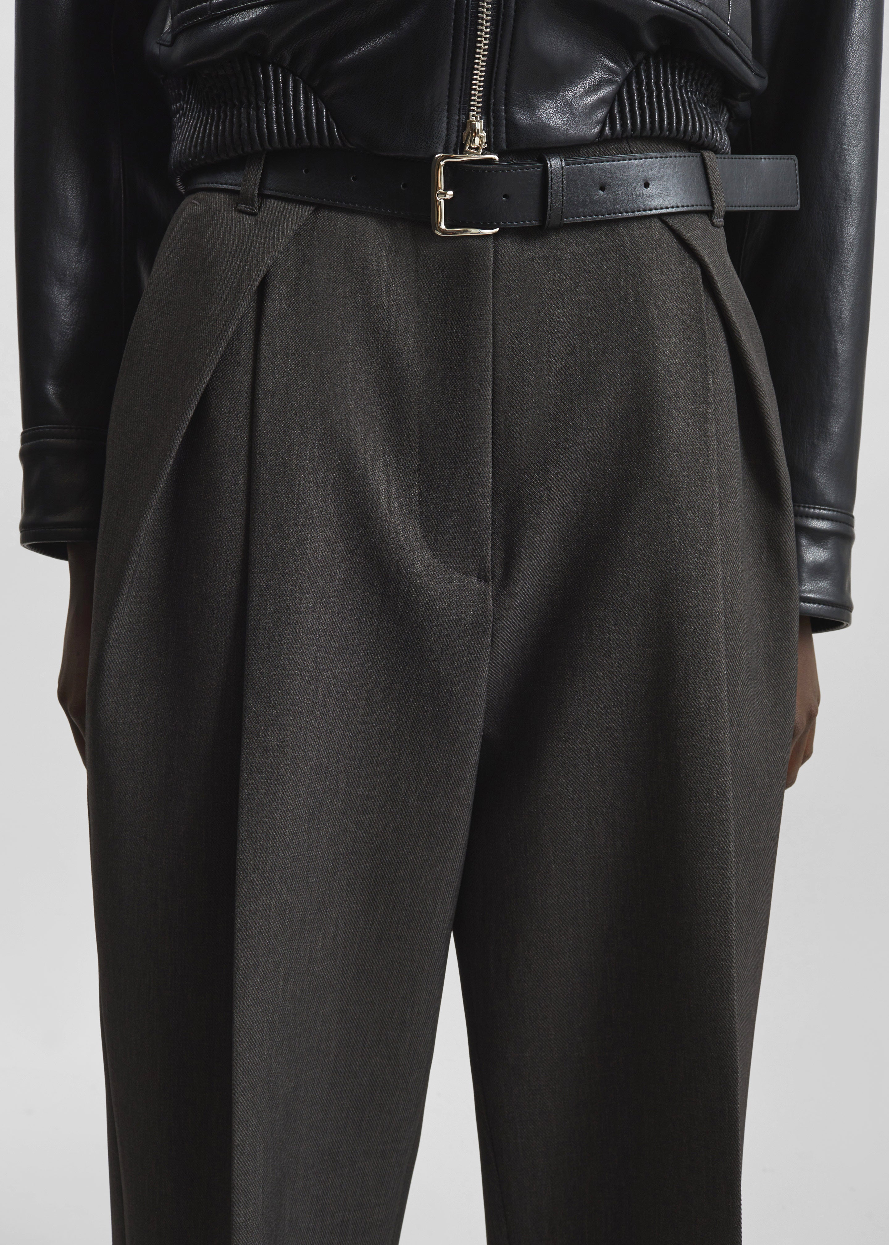 Blerick Belted Trousers - Dark Grey - 4