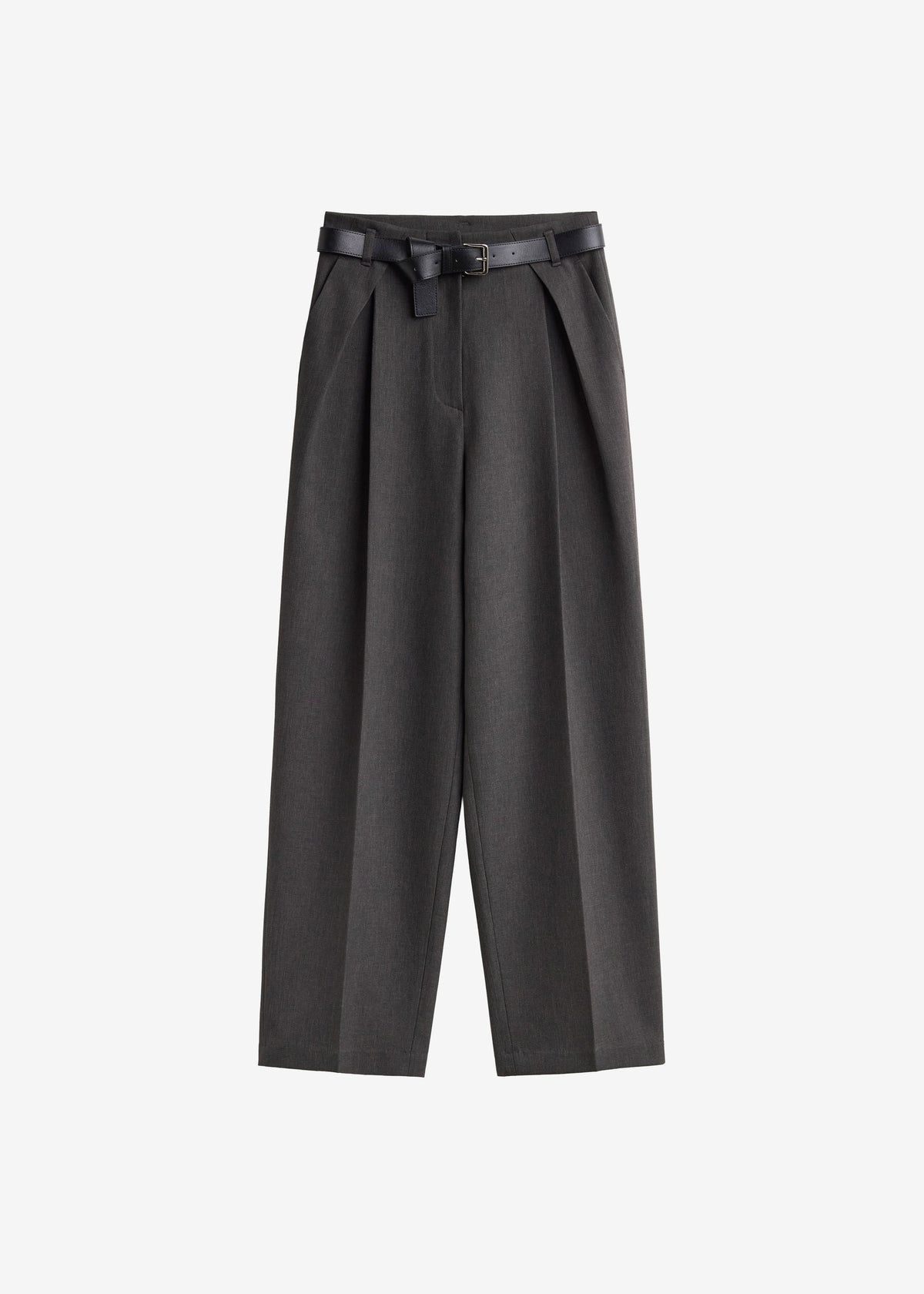Blerick Belted Trousers - Dark Grey - 8