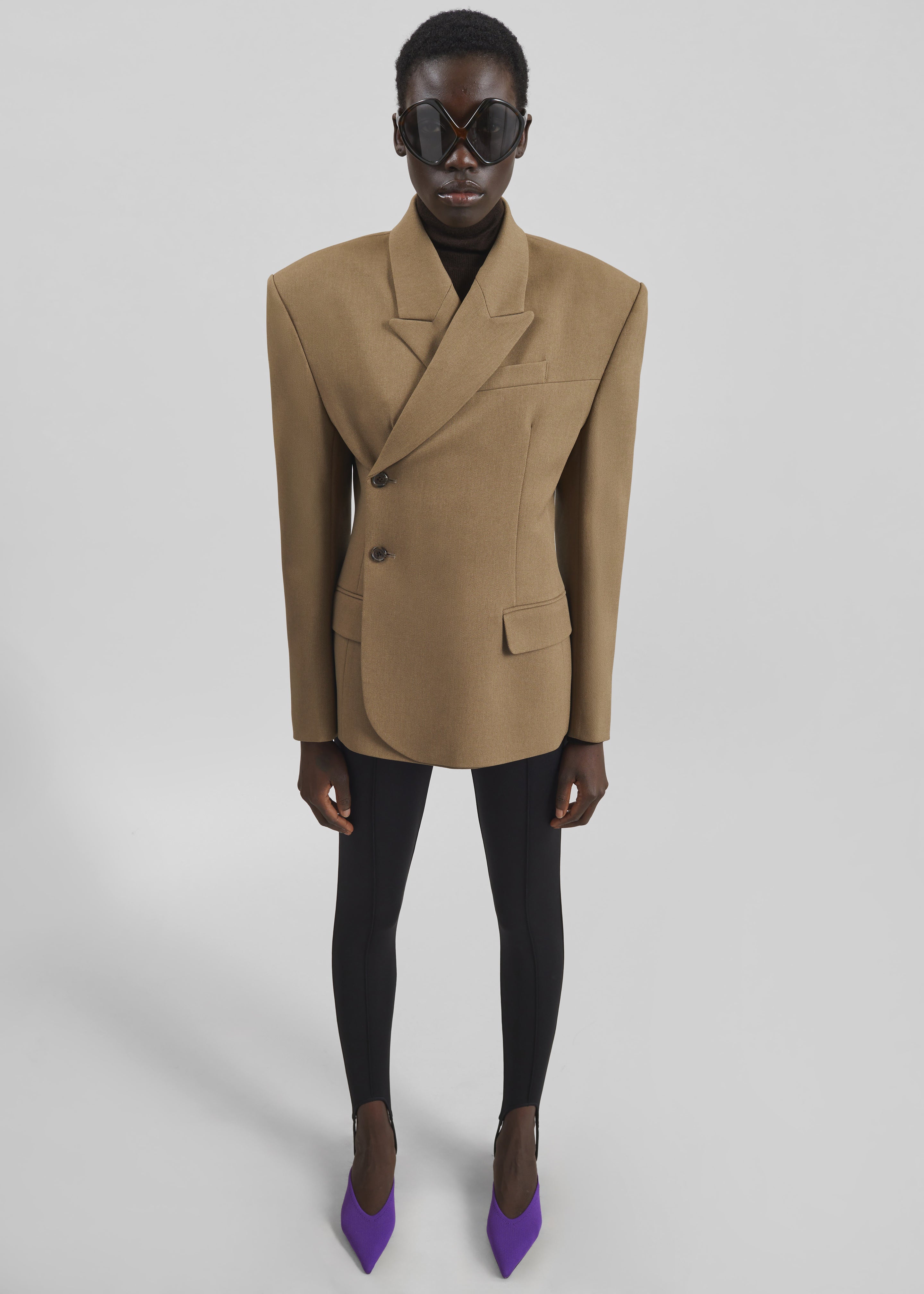 Blerick Crossover Blazer - Camel – The Frankie Shop