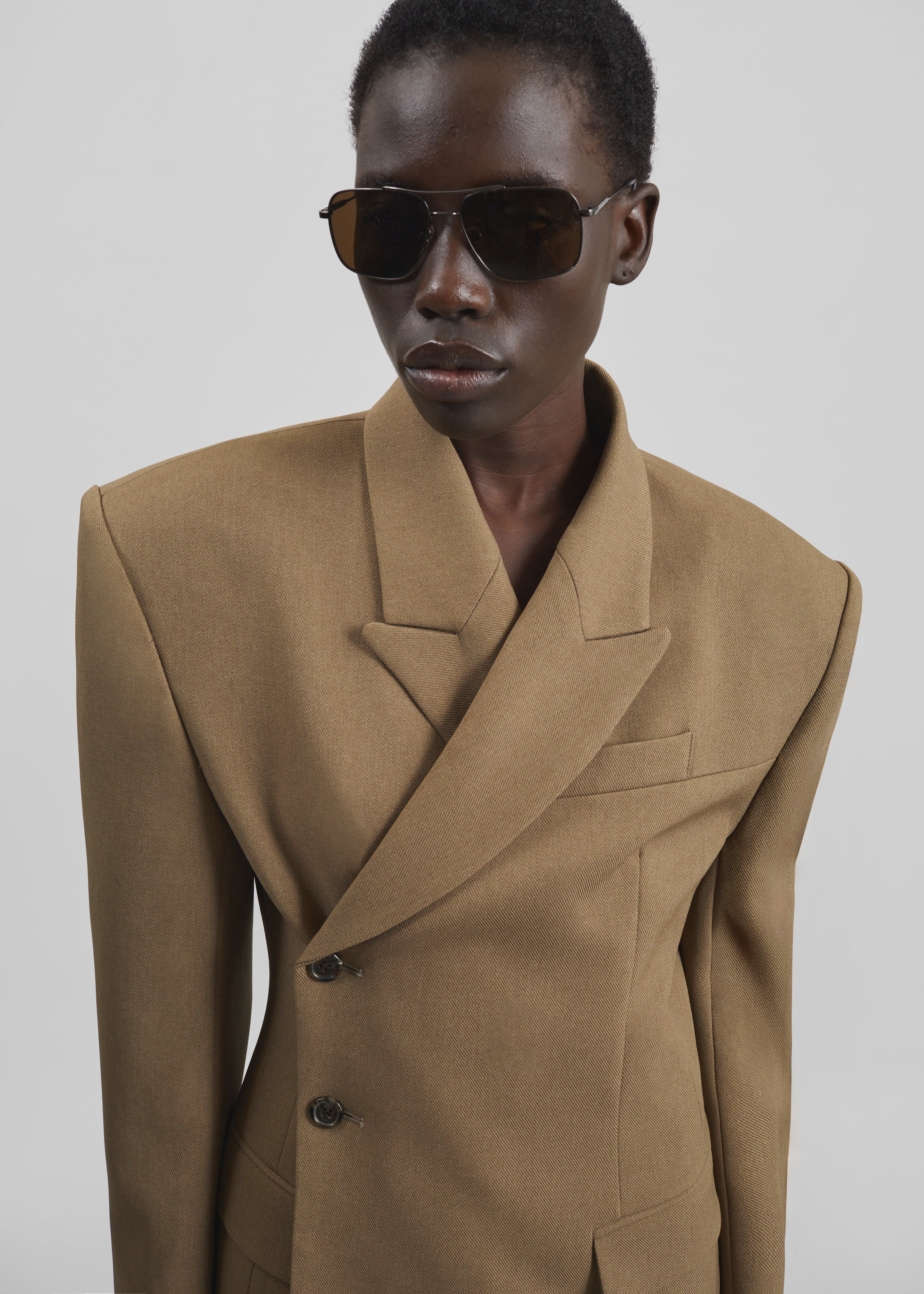 Blerick Crossover Blazer - Camel – The Frankie Shop