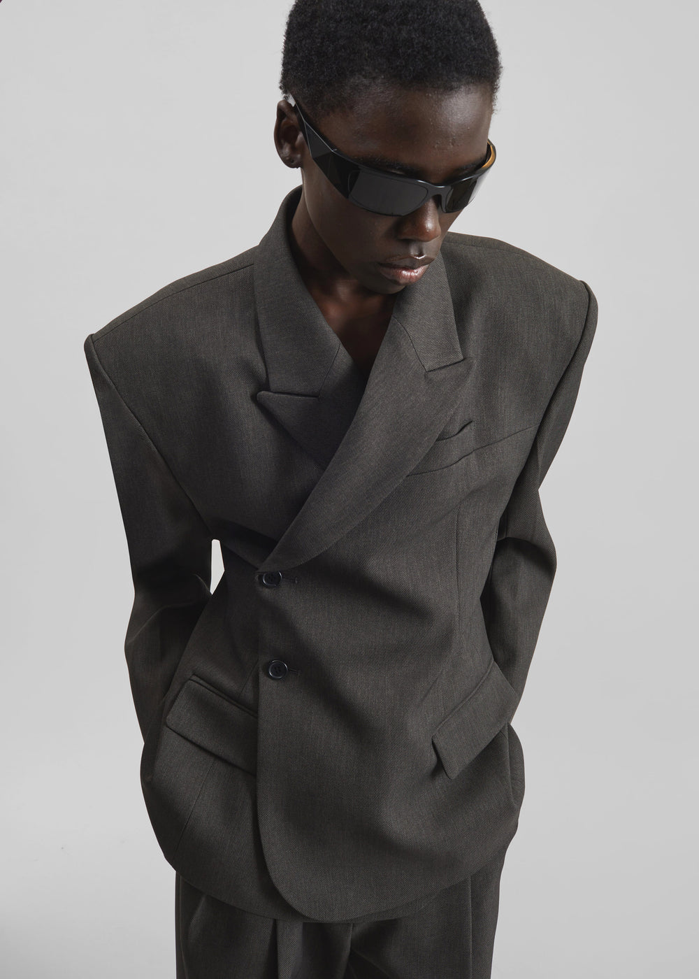 Blerick Crossover Blazer - Dark Grey